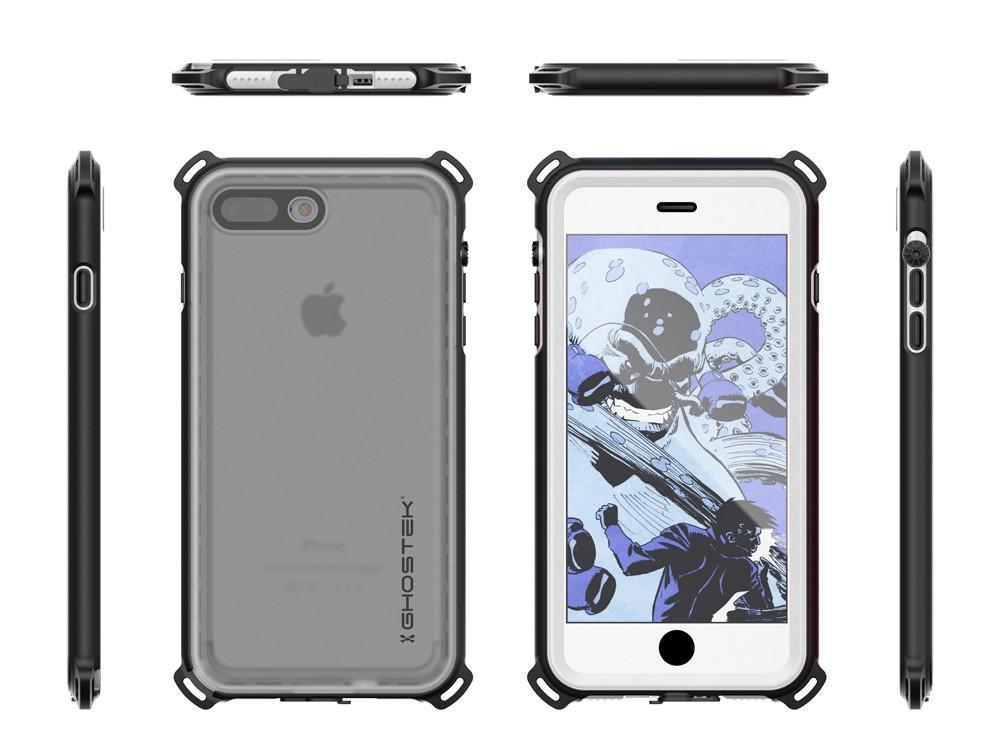 iPhone 7 Plus Waterproof Case, Ghostek Nautical Series for Apple iPhone 7 Plus | Slim Underwater Protection | Shockproof | Dirt-proof | Snow-proof | Protective | Adventure Duty | Swimming | White