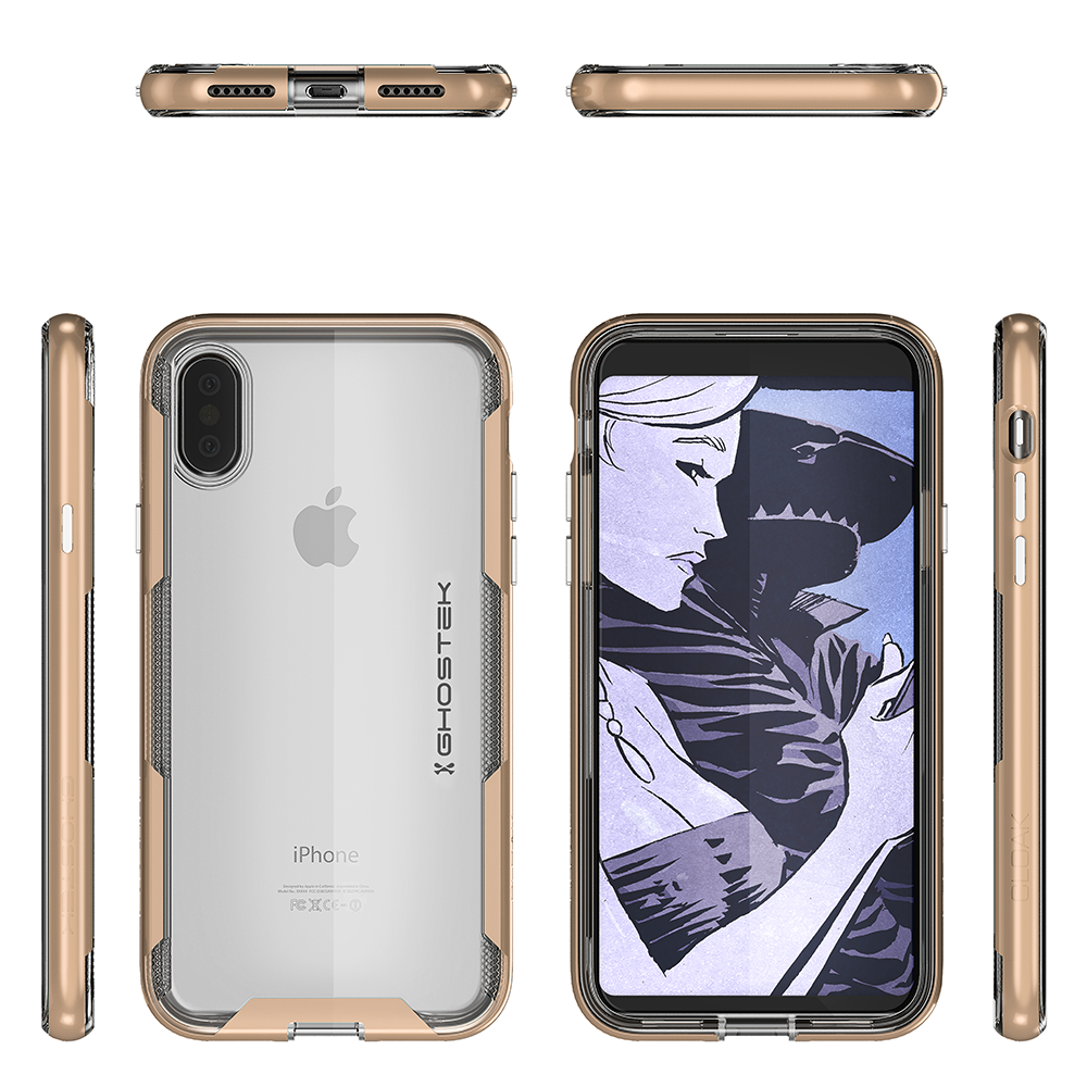 iPhone X Case, Ghostek Cloak 3 Series  for iPhone X / iPhone Pro Case | GOLD