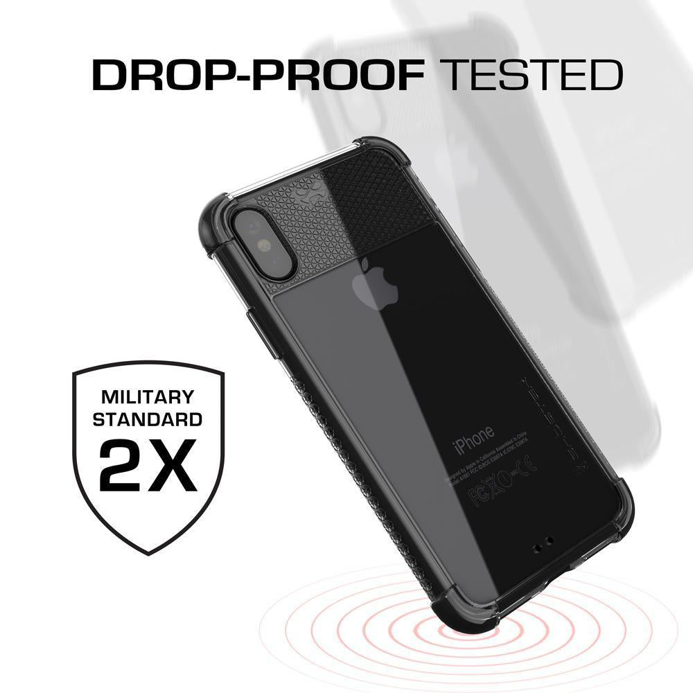 iPhone X PunkCase, Covert-2 Series Supports Wireless Charging | Black