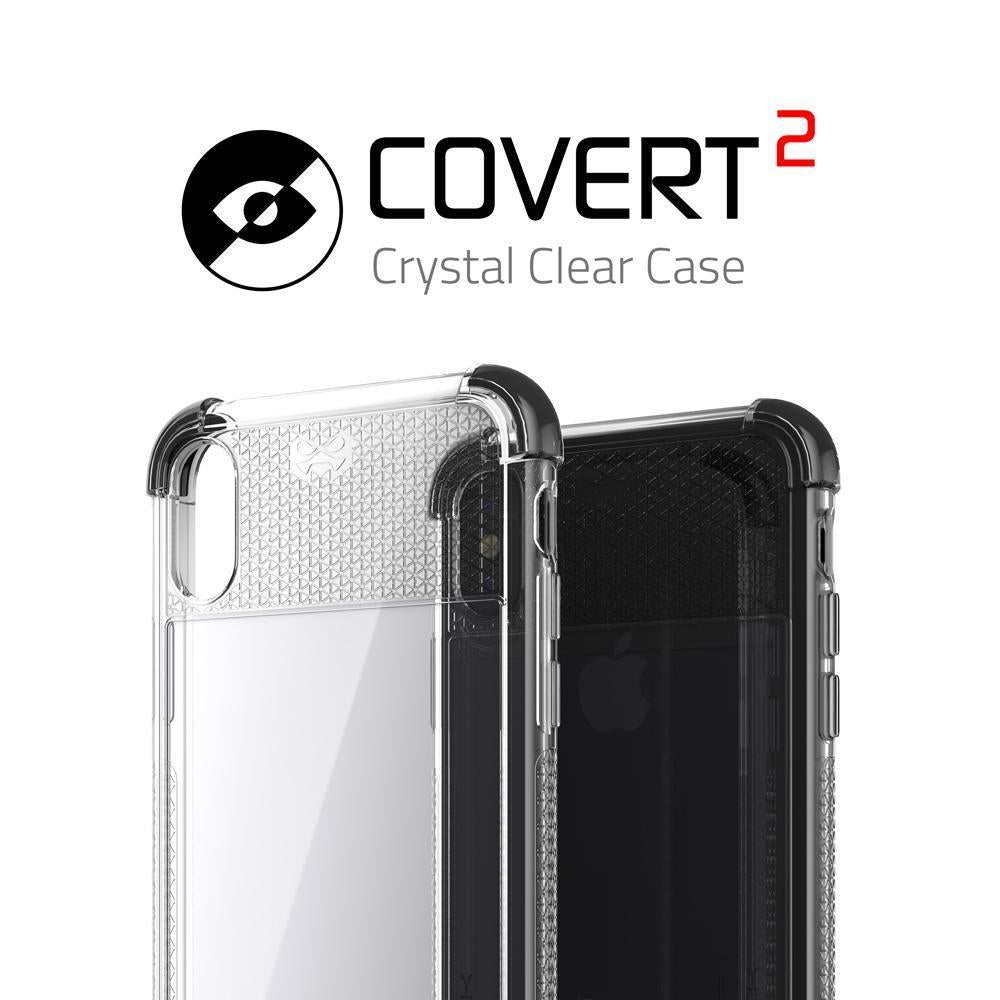 iPhone X PunkCase, Covert-2 Series Supports Wireless Charging | Black