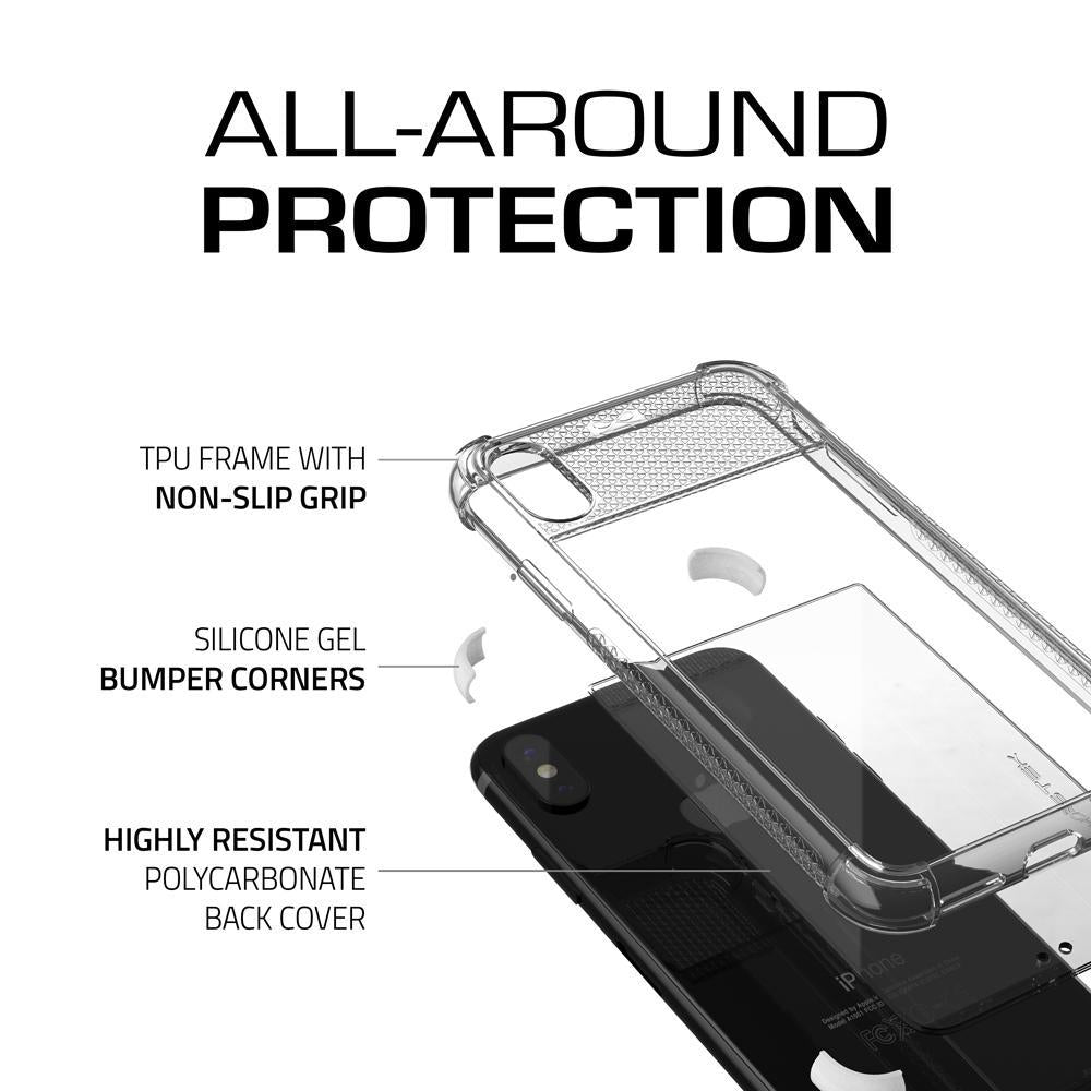 iPhone X Case, Ghostek Covert 2 Series for iPhone X / iPhone Pro Protective Case [White]