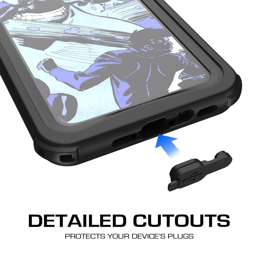 iPhone X 10 Waterproof PunkCase, Ghostek Nautical Military Grade Black