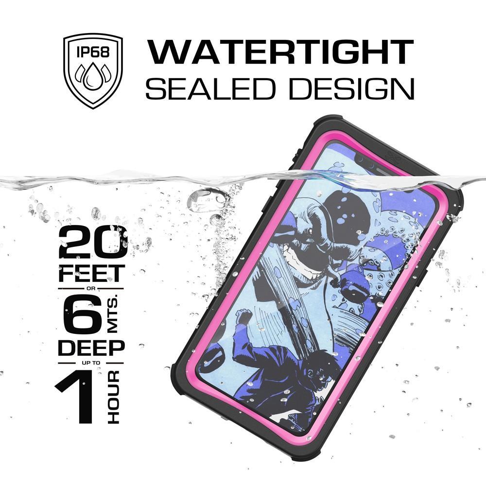 iPhone X  Case ,Ghostek Nautical Series  for iPhone X Rugged Heavy Duty Case | PINK