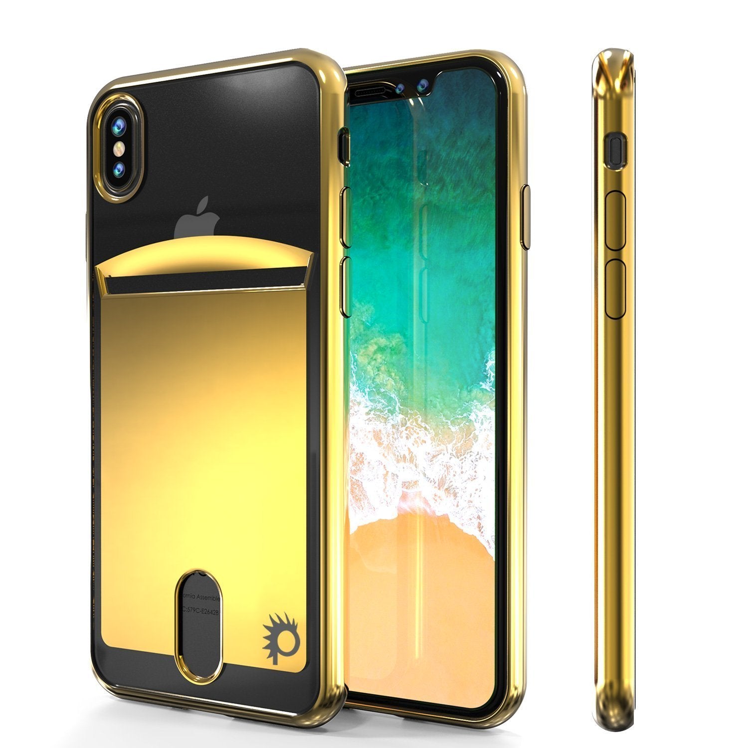 iPhone X Punkcase, LUCID Series Slim Fit Protective Dual Layer [Gold]