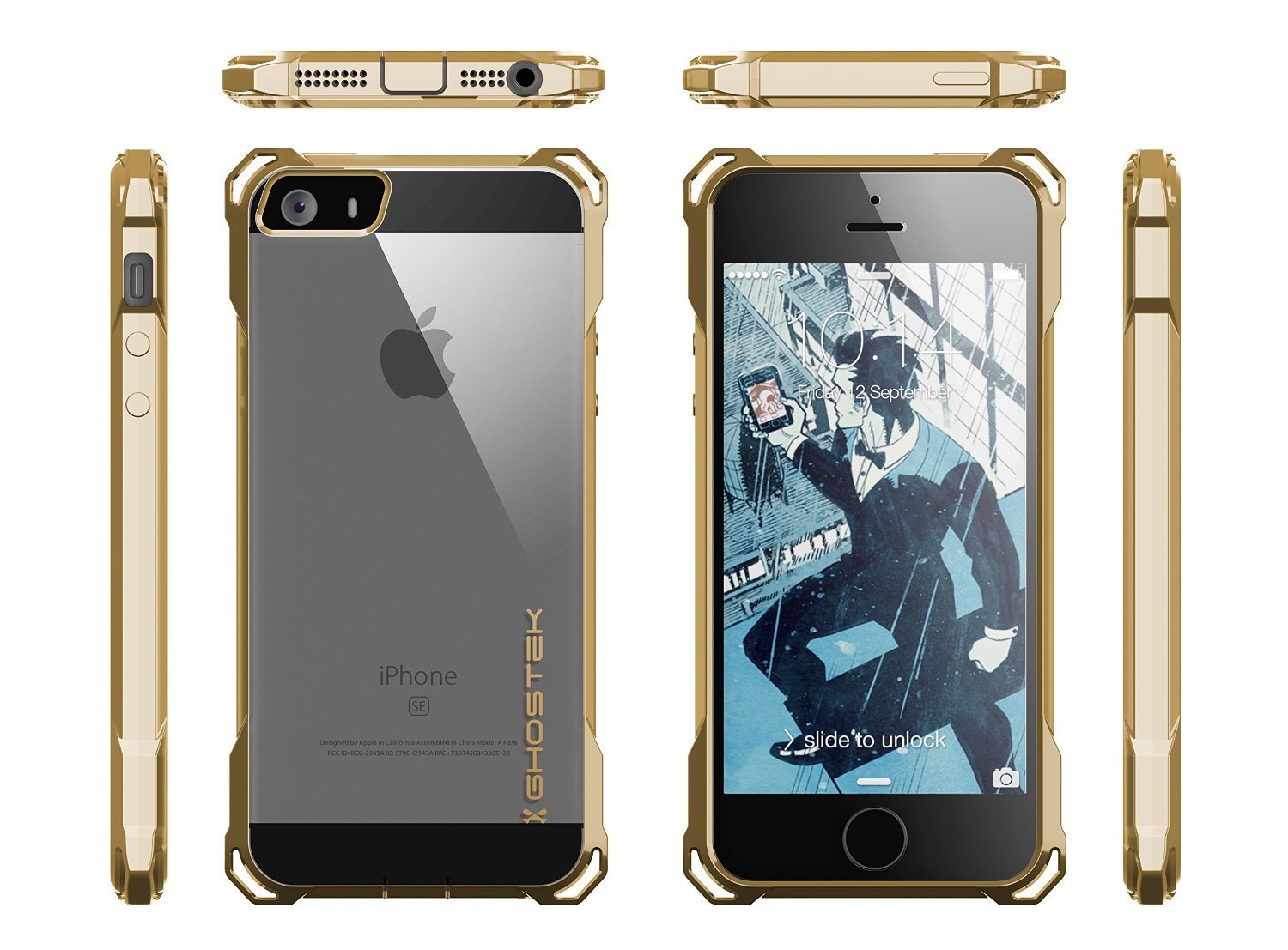 iPhone SE Case, Ghostek® Covert Gold, Premium Impact Protective Armor | Lifetime Warranty Exchange