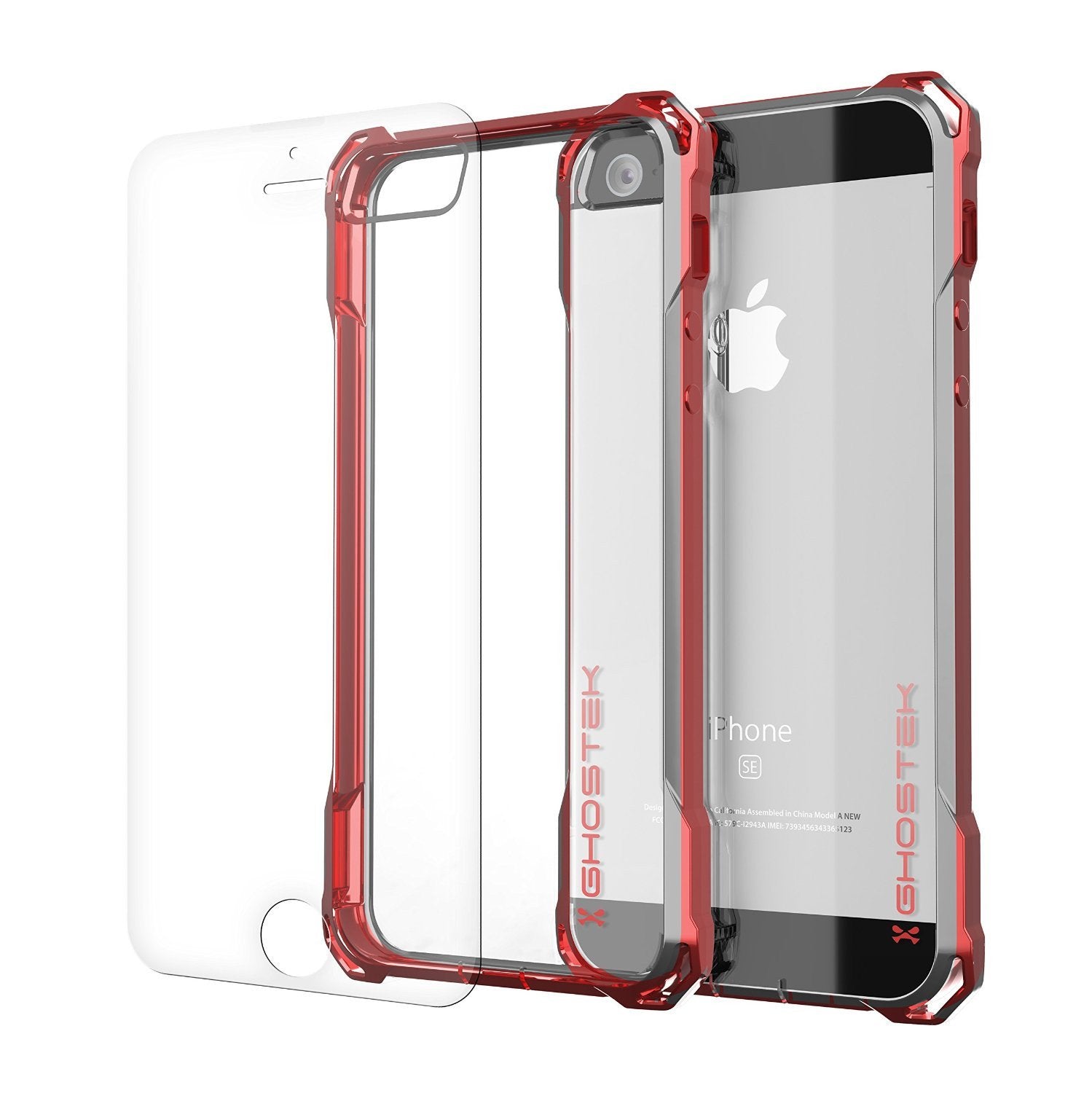 iPhone SE Case, Ghostek® Covert Red, Premium Impact Protective Armor | Lifetime Warranty Exchange