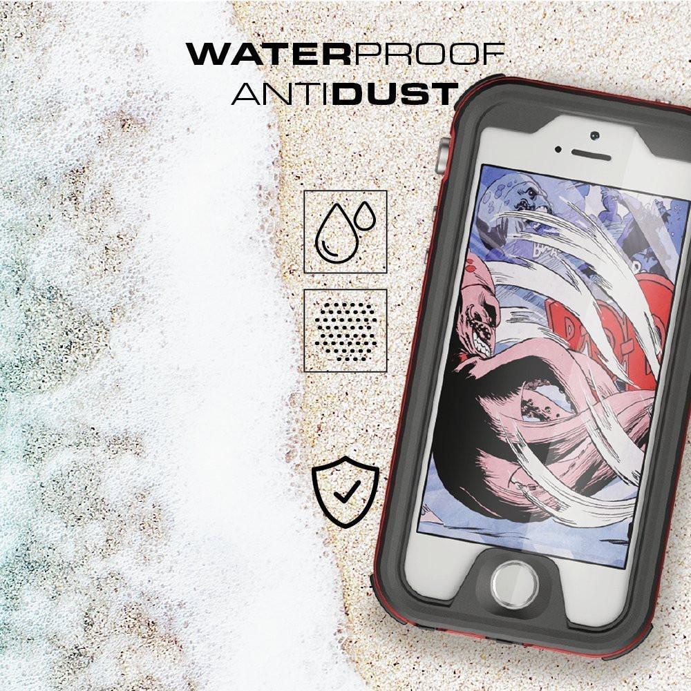iPhone 8 Waterproof Case, Ghostek® Atomic 3.0 Silver Series | Underwater | Touch-ID