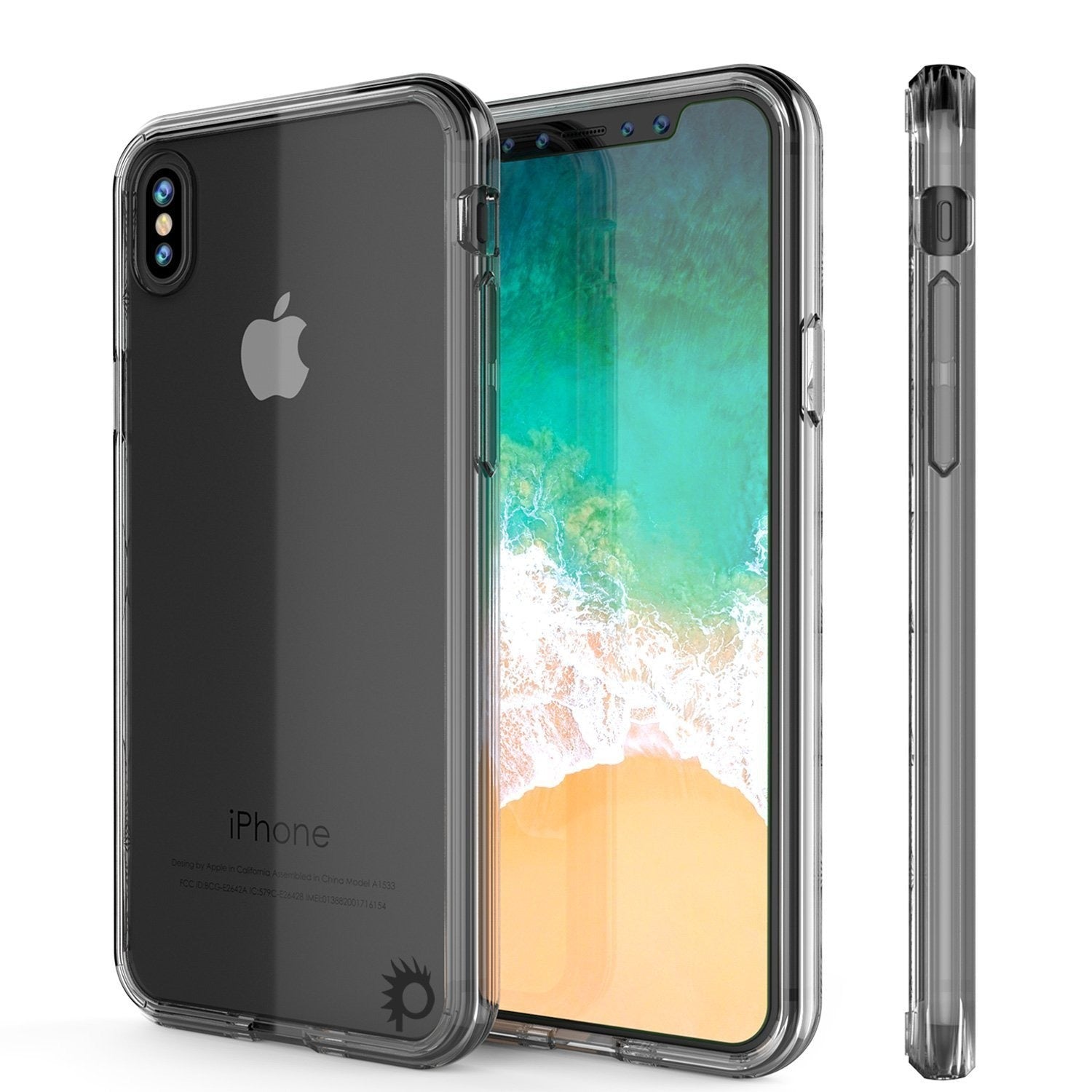 iPhone X Punkcase, [LUCID 2.0 Series] Slim Fit Dual Layer Cover, Clear