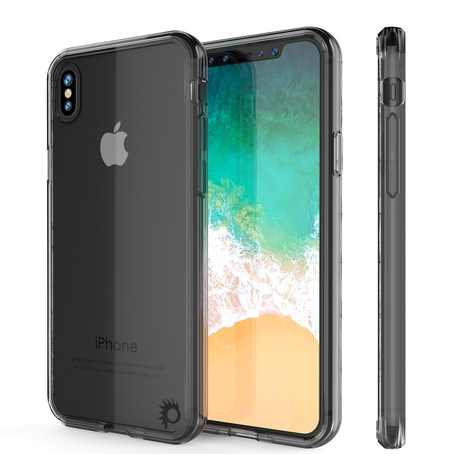 iPhone XS Max Case, PUNKcase [Lucid 2.0 Series] [Slim Fit] Armor Cover [Crystal-Black]