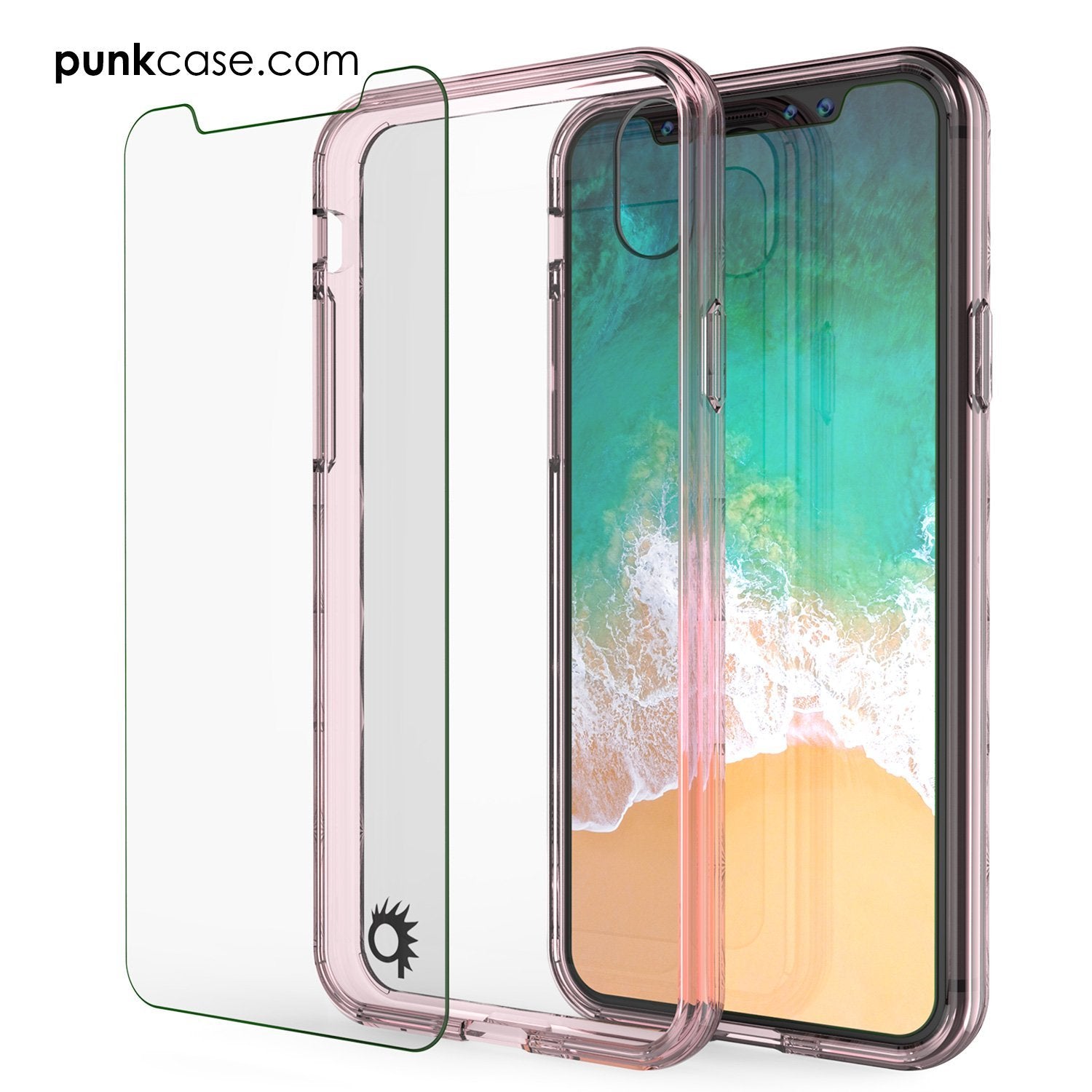 iPhone X Punkcase, LUCID 2.0 Series Slim Fit  Cover [Crystal Pink]