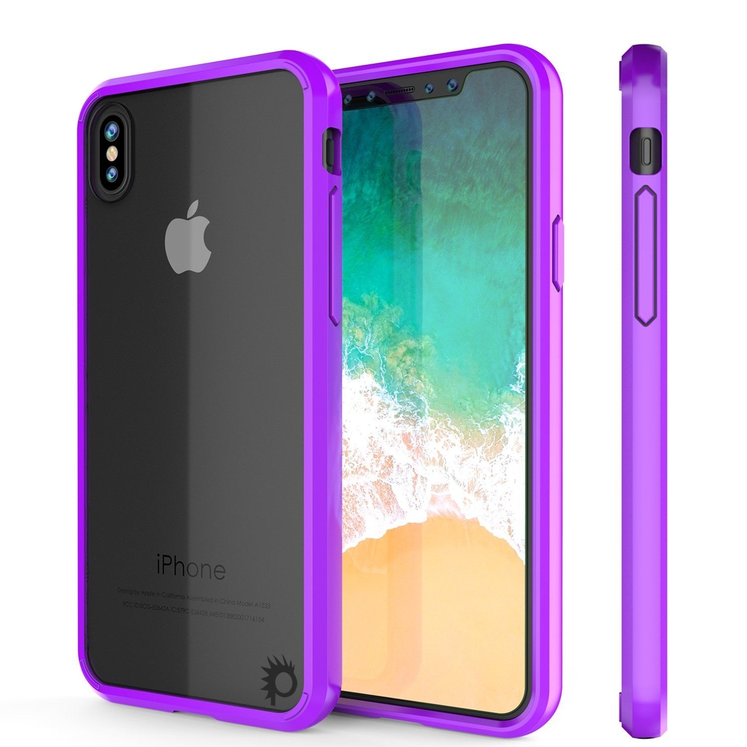 iPhone XS Max Case, PUNKcase [Lucid 2.0 Series] [Slim Fit] Armor Cover [Purple]