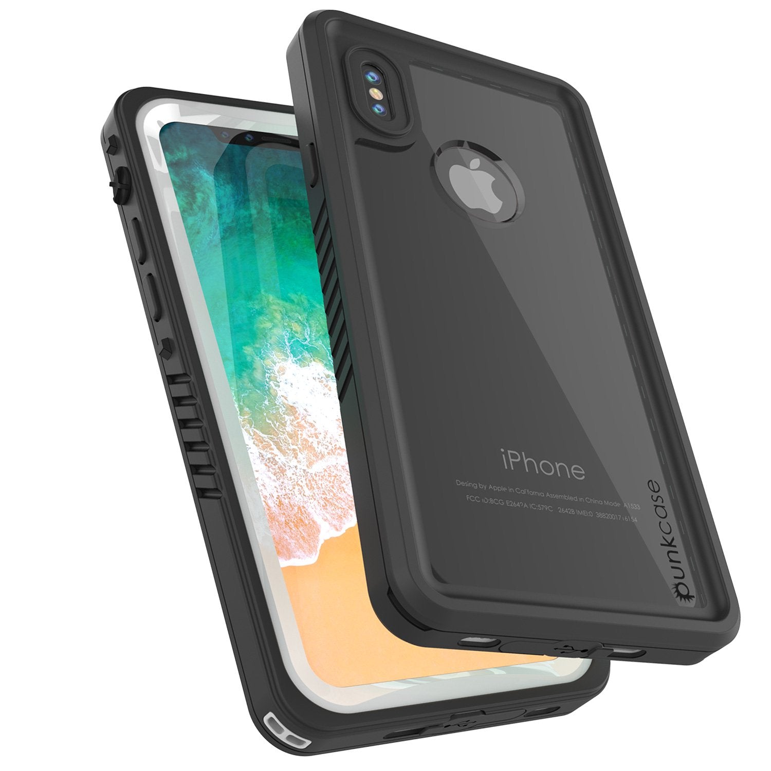 iPhone X Punkcase, Extreme Series Cover W/Screen Protector [white]