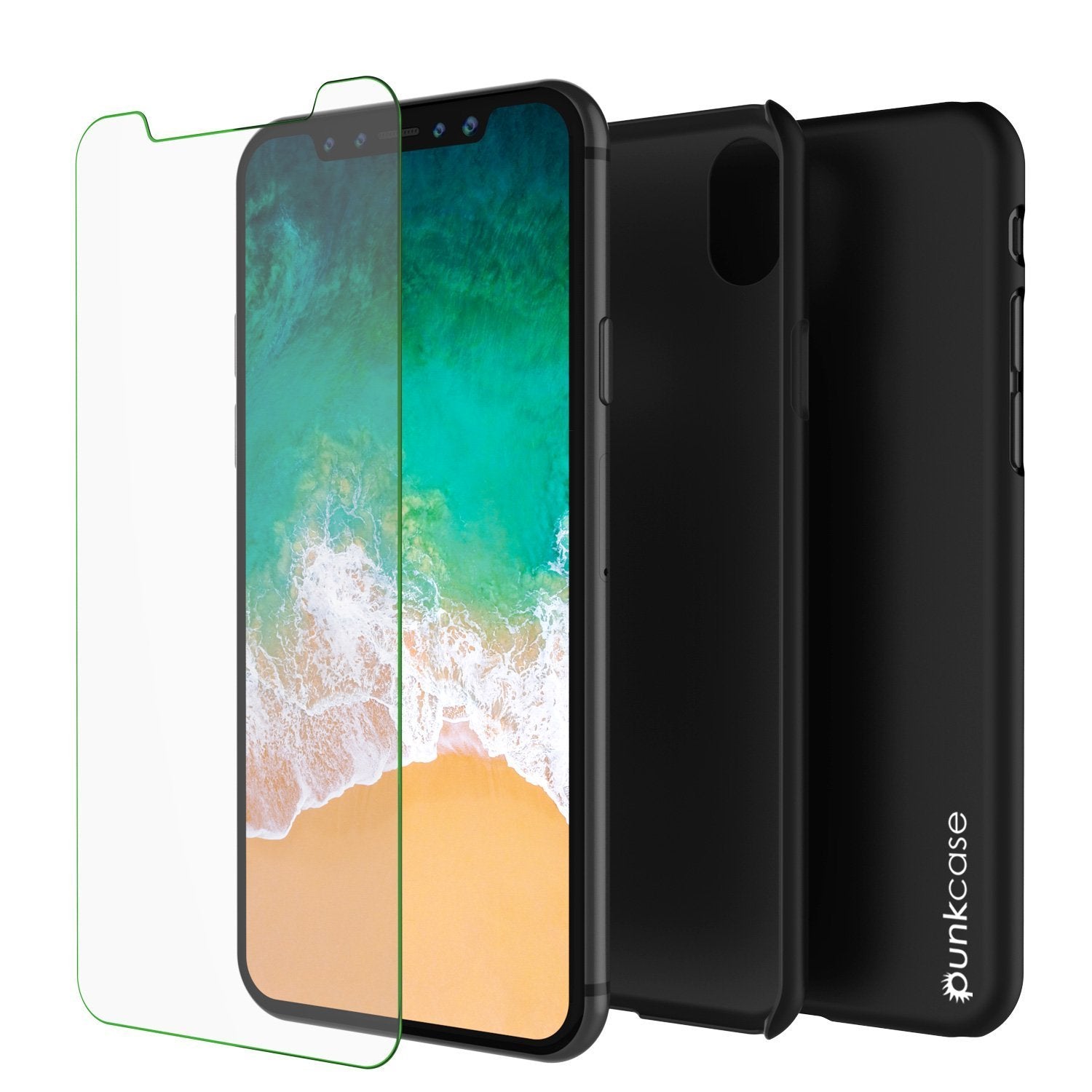 iPhone X Case, Punkcase [Solid Series] Ultra Thin Cover [black]
