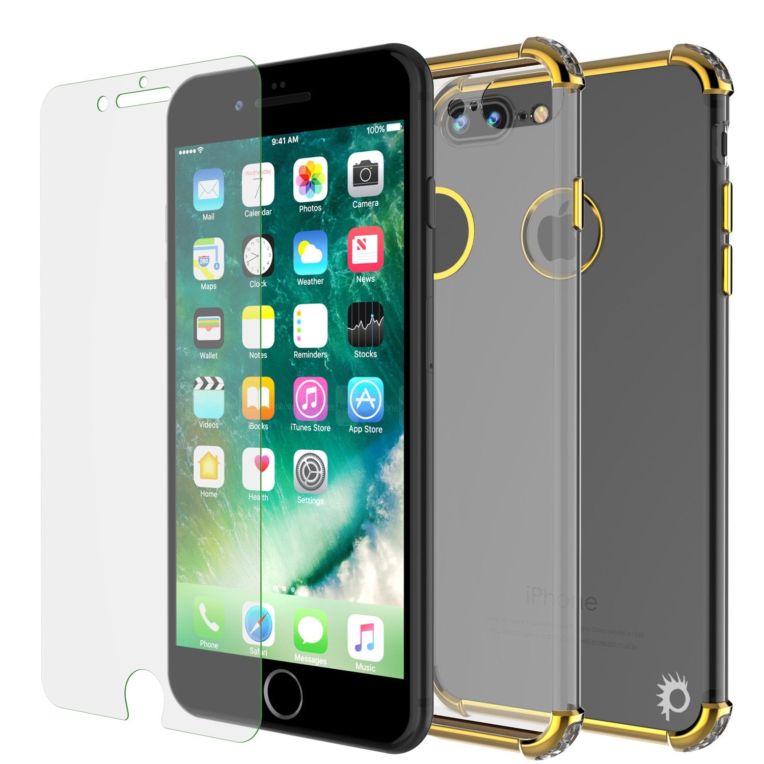 iPhone 7 PLUS Case, Punkcase [BLAZE SERIES] Protective Cover W/ PunkShield Screen Protector [Shockproof] [Slim Fit] for Apple iPhone 7 PLUS [RoseGold]
