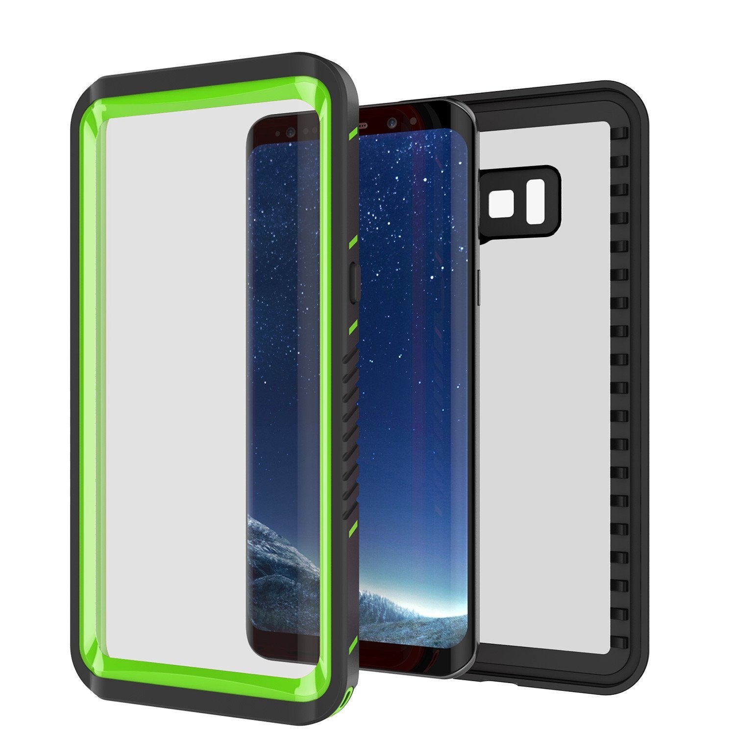 Galaxy S8 Punkcase [Extreme Series] Slim Fit Armor Cover [Green]