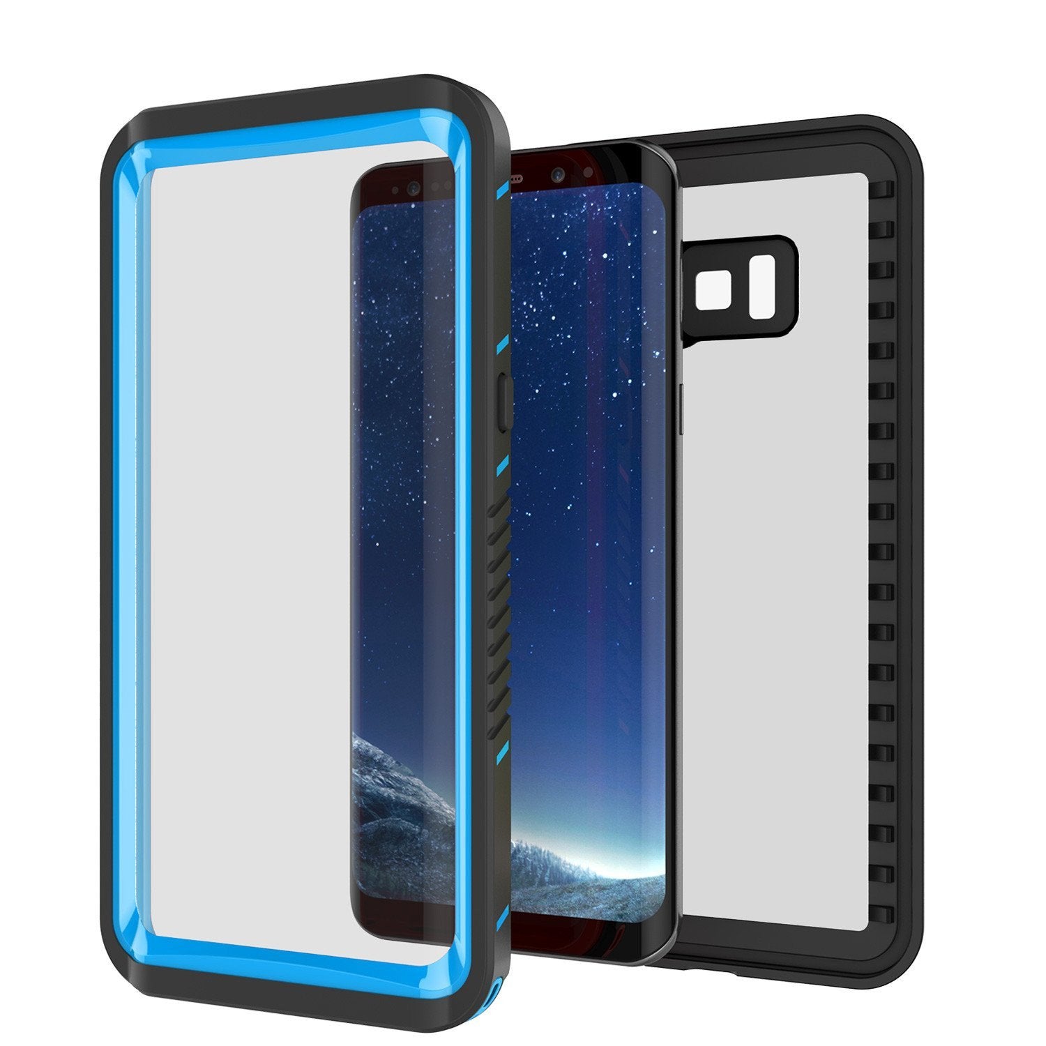 Galaxy S8 Punkcase Extreme Series Slim Fit Armor Cover [Light Blue]