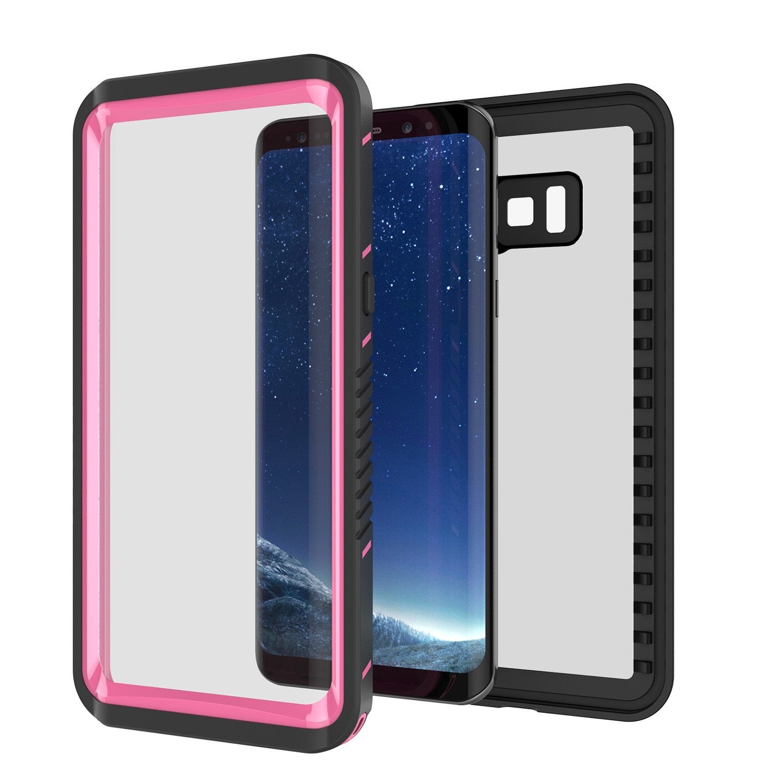 Galaxy S8 Punkcase [Extreme Series] Slim Fit Armor Cover [Pink]