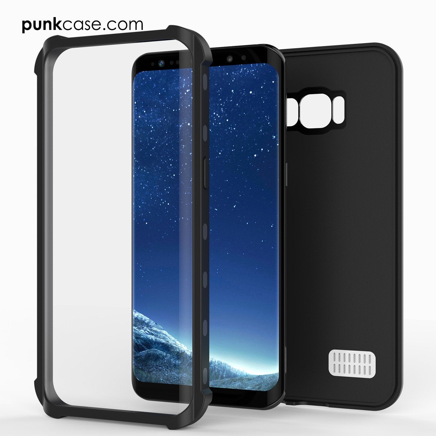 Galaxy S8 Plus PunkCase, [Kickstud Series] Slim Fit Cover [Black]