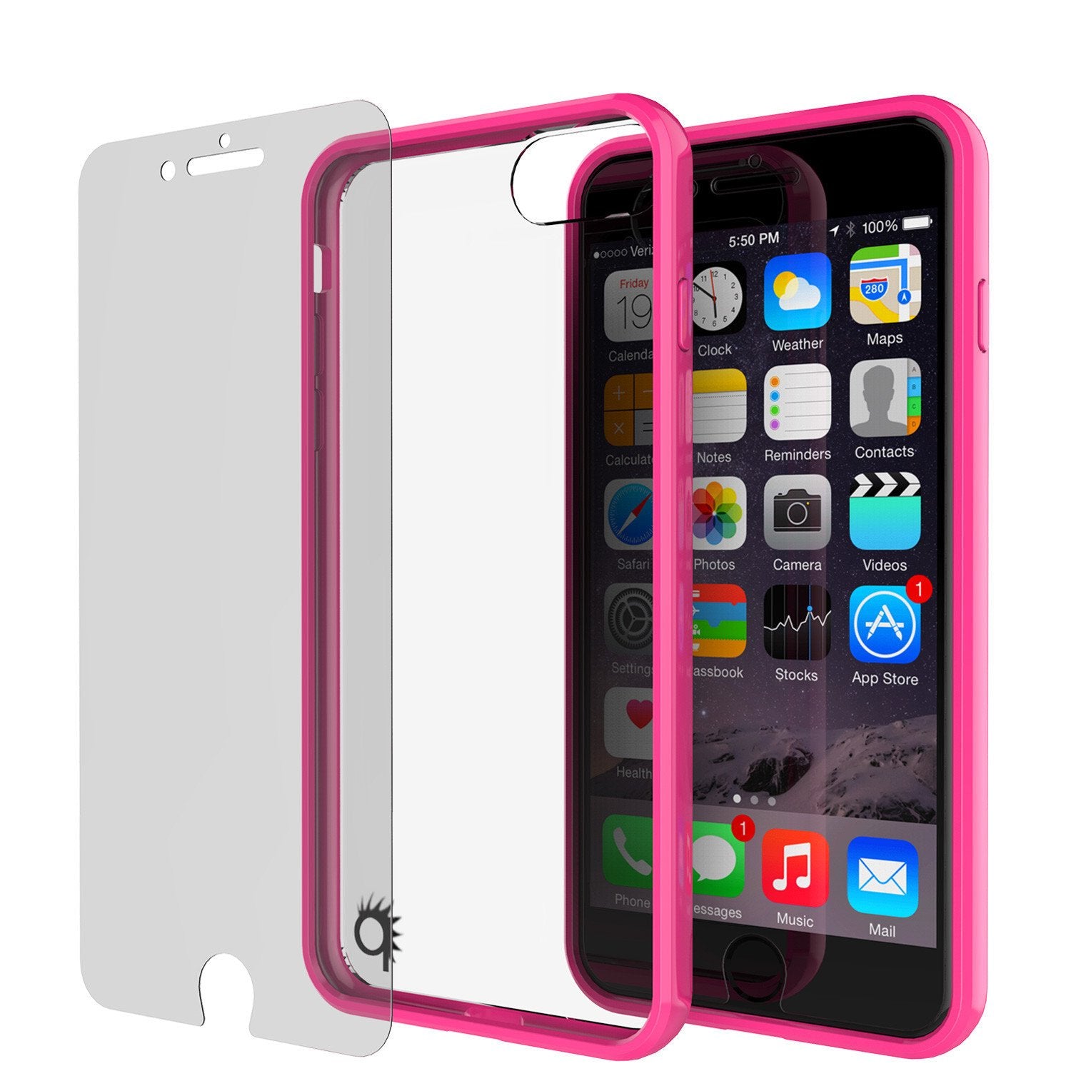 iPhone 7+ Plus Case Punkcase® LUCID 2.0 Pink Series for Apple iPhone 7+ Plus Slim | Slick Frame Lifetime Warranty Exchange