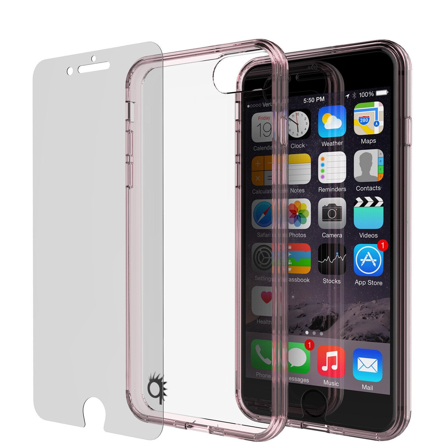 iPhone 7+ Plus Case Punkcase® LUCID 2.0 Crystal Pink Series for Apple iPhone 7+ Plus Slim | Slick Frame Lifetime Warranty Exchange