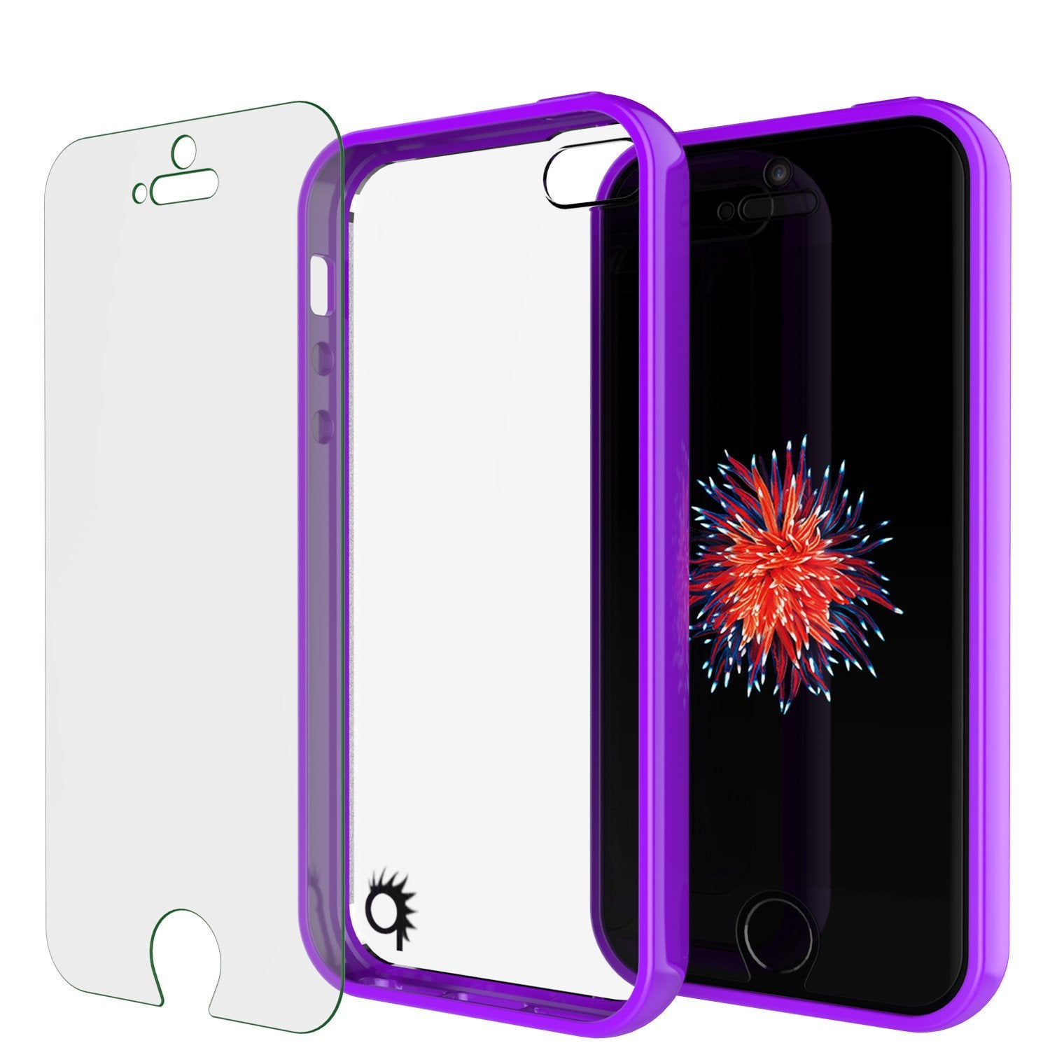 iPhone SE/5S/5 Case Punkcase® LUCID 2.0 Purple Series w/ PUNK SHIELD Screen Protector | Ultra Fit