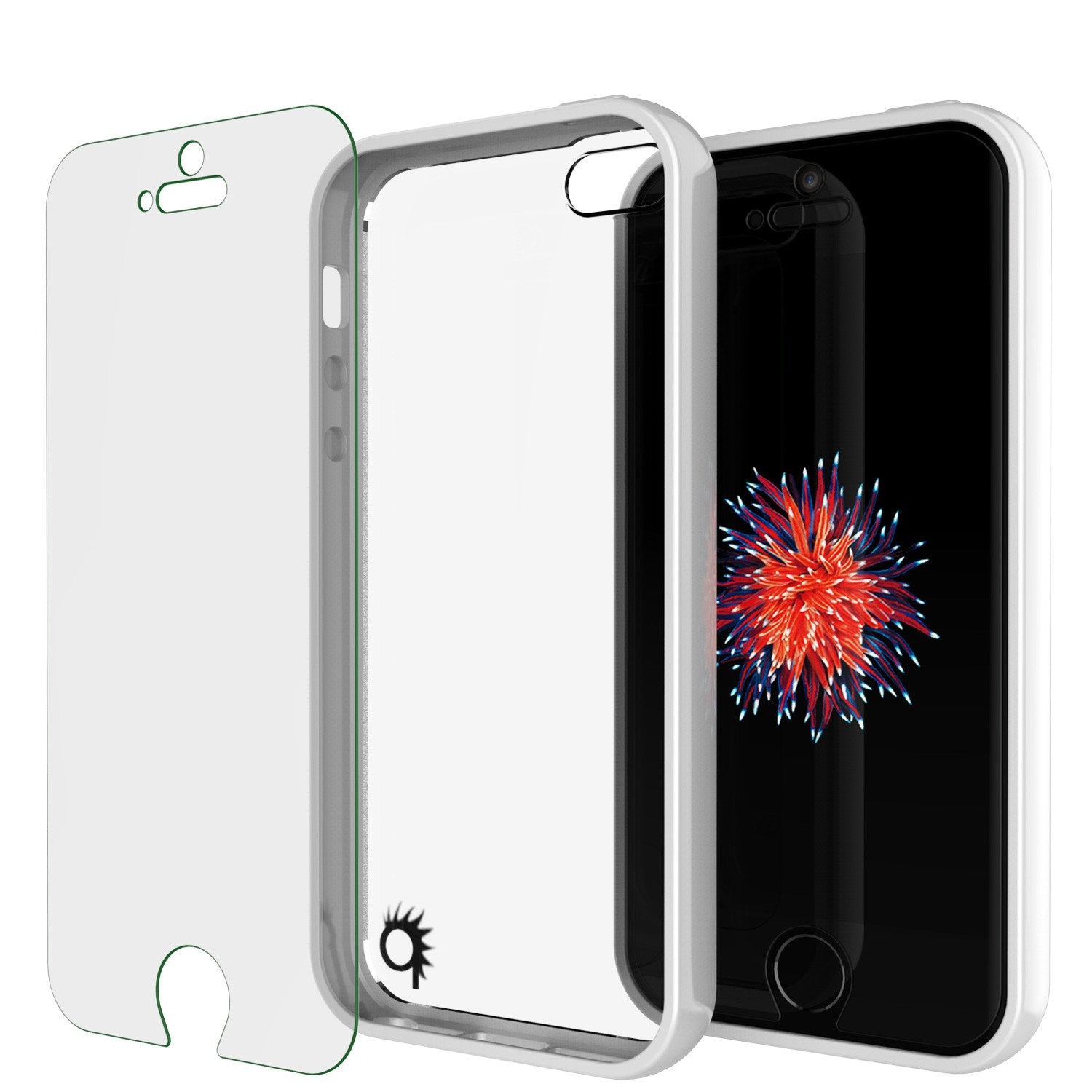 iPhone SE/5S/5 Case Punkcase® LUCID 2.0 White Series w/ PUNK SHIELD Screen Protector | Ultra Fit