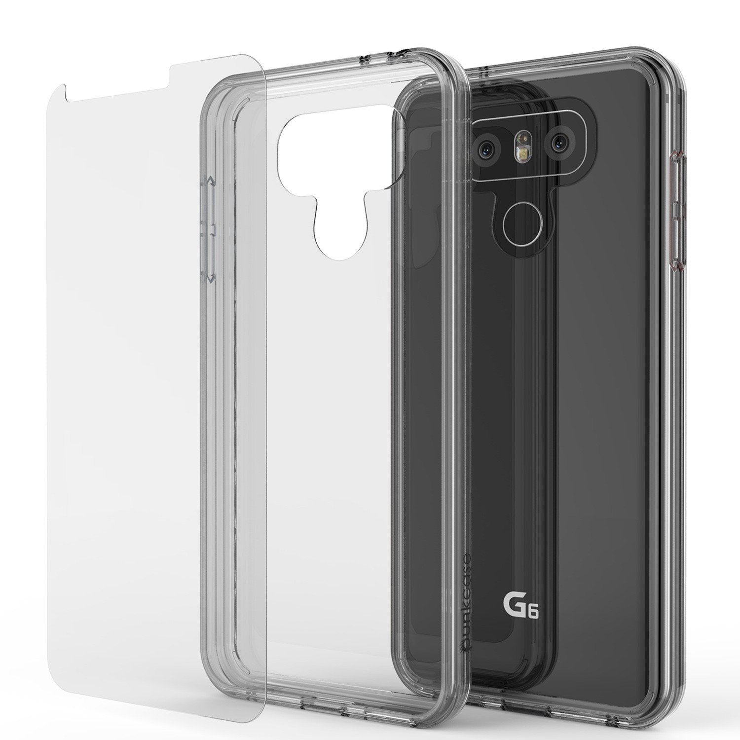LG G6 Case Punkcase® LUCID 2.0 Clear Series w/ PUNK SHIELD Screen Protector | Ultra Fit
