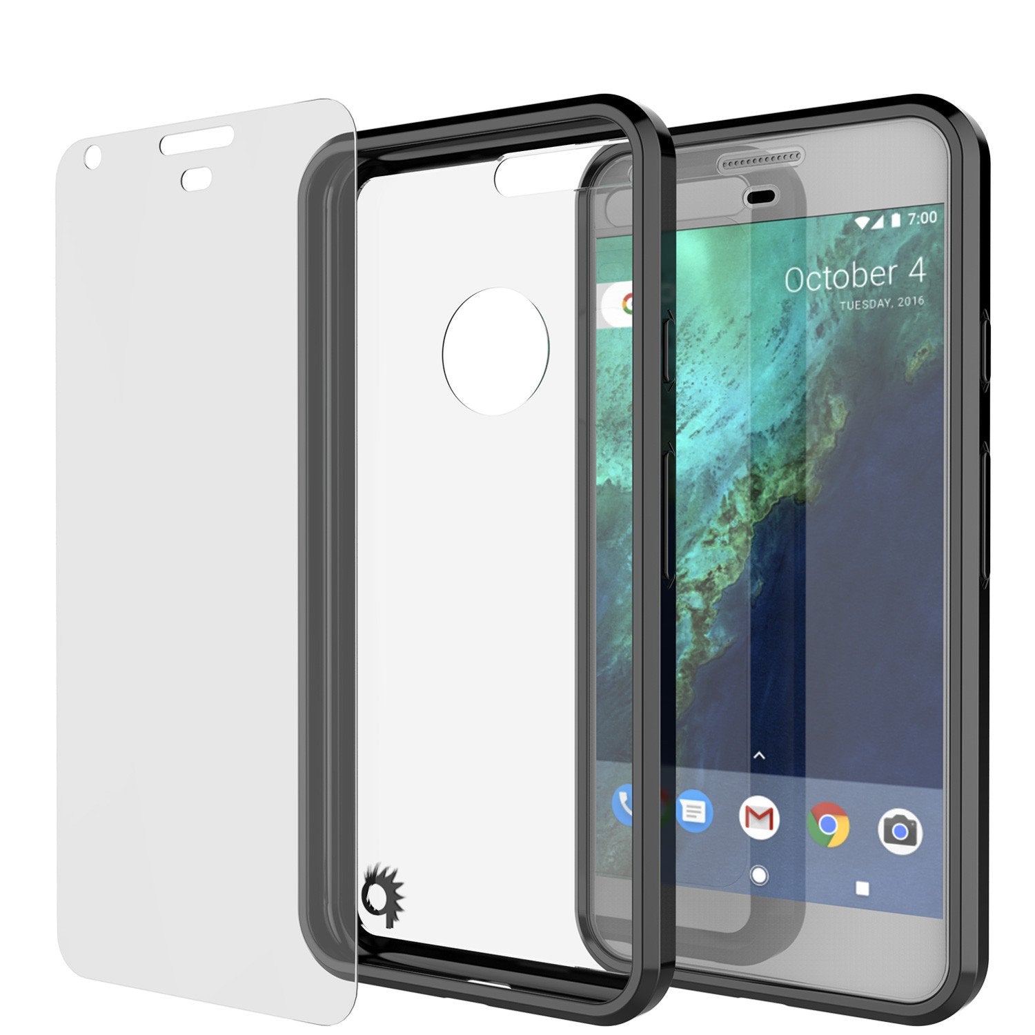Google Pixel Case Punkcase® LUCID 2.0 Black Series w/ PUNK SHIELD Glass Screen Protector | Ultra Fit