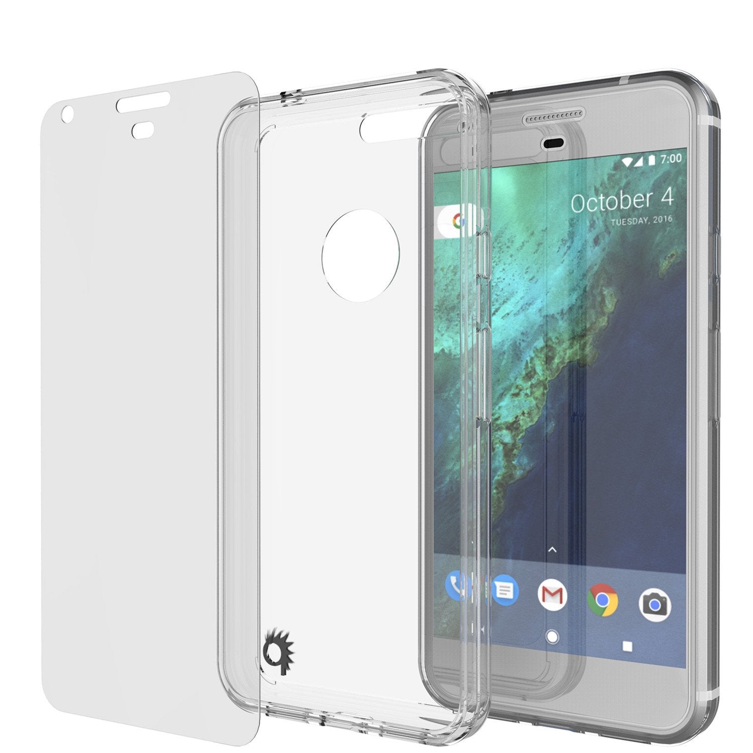 Google Pixel Case Punkcase® LUCID 2.0 Clear Series w/ PUNK SHIELD Glass Screen Protector | Ultra Fit