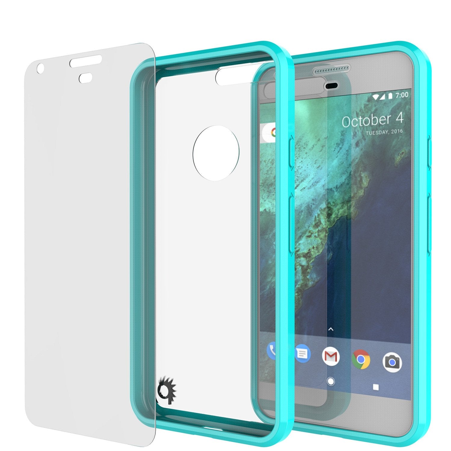Google Pixel Case Punkcase® LUCID 2.0 Teal Series w/ PUNK SHIELD Glass Screen Protector | Ultra Fit