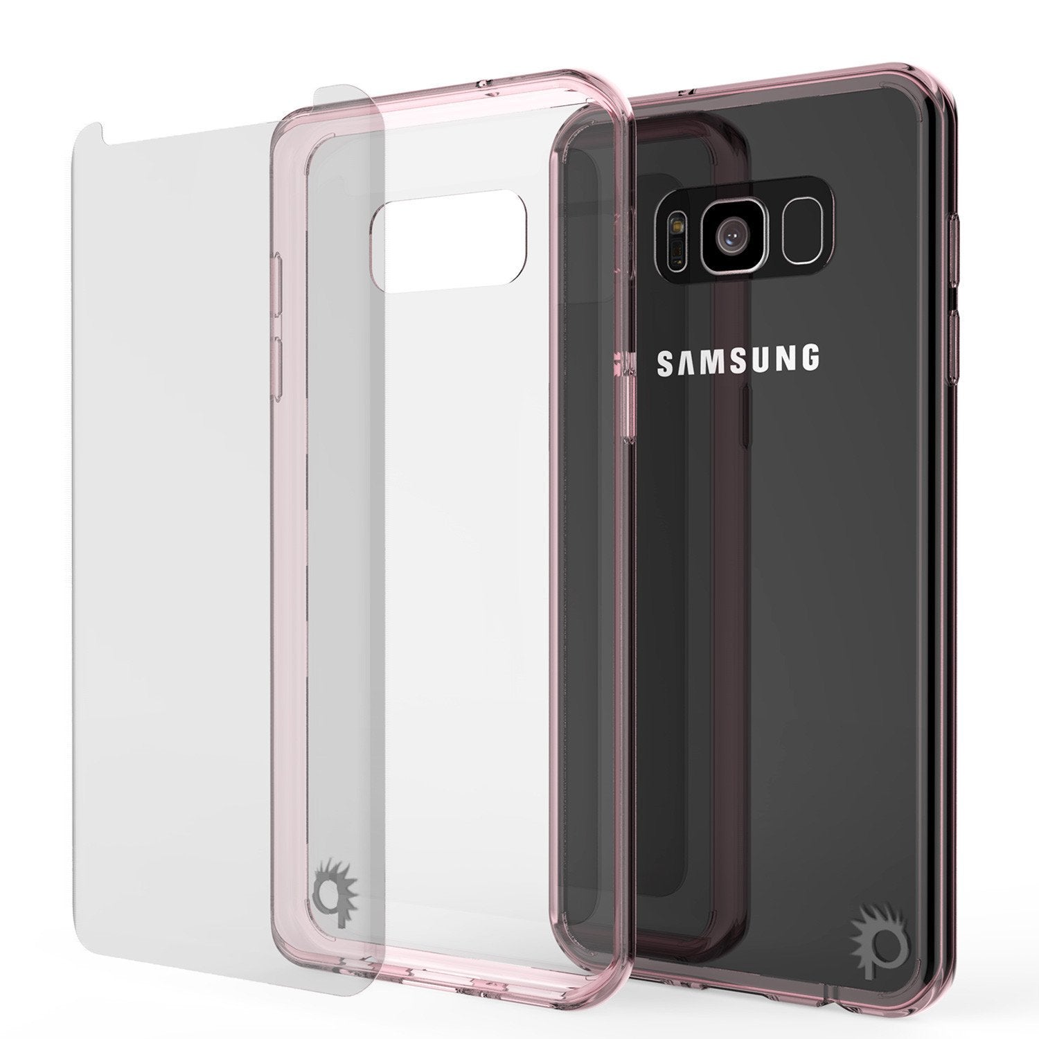 Galaxy S8 Plus Punkcase LUCID 2.0 Series Clear Back Case, CRYSTAL PINK