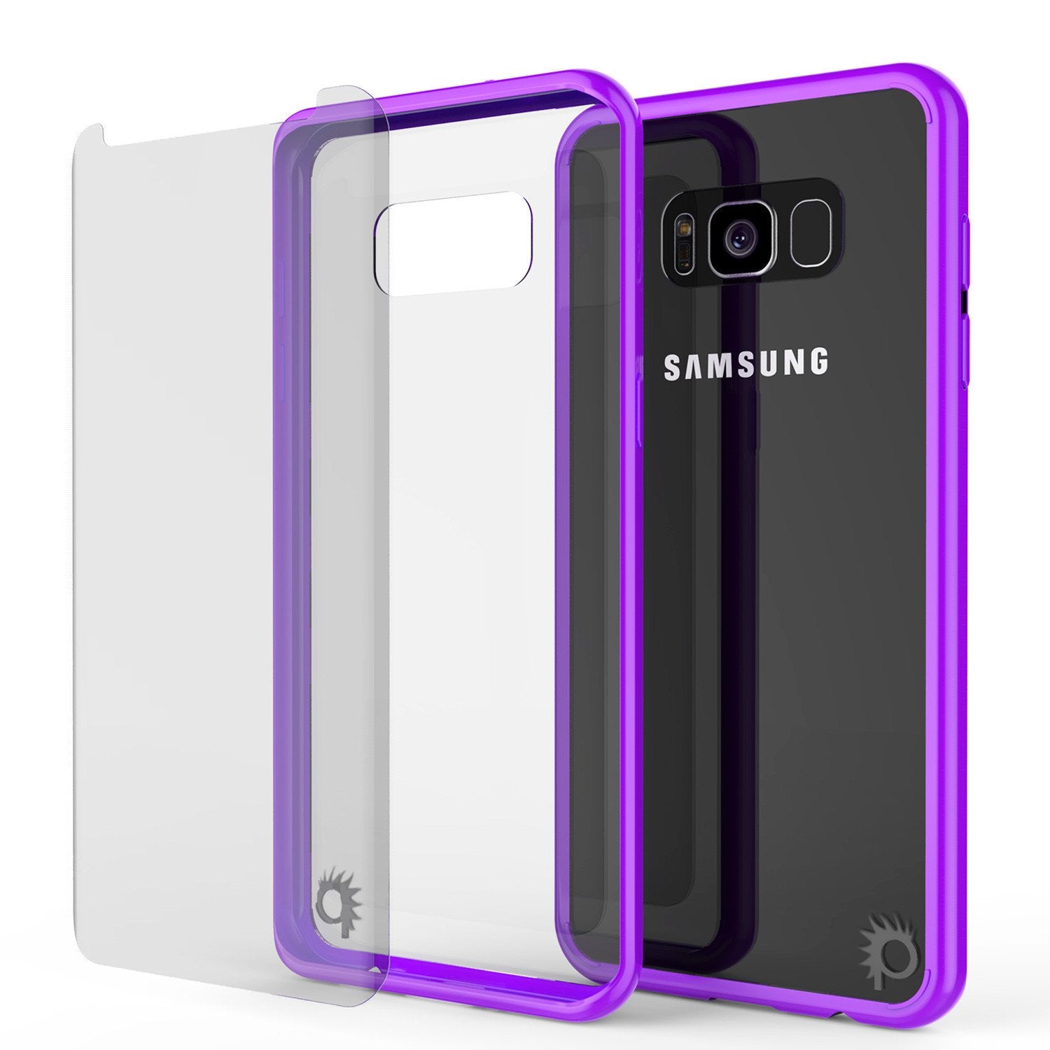 Galaxy S8 Plus Punkcase LUCID 2.0 Series Clear Back Case, Purple
