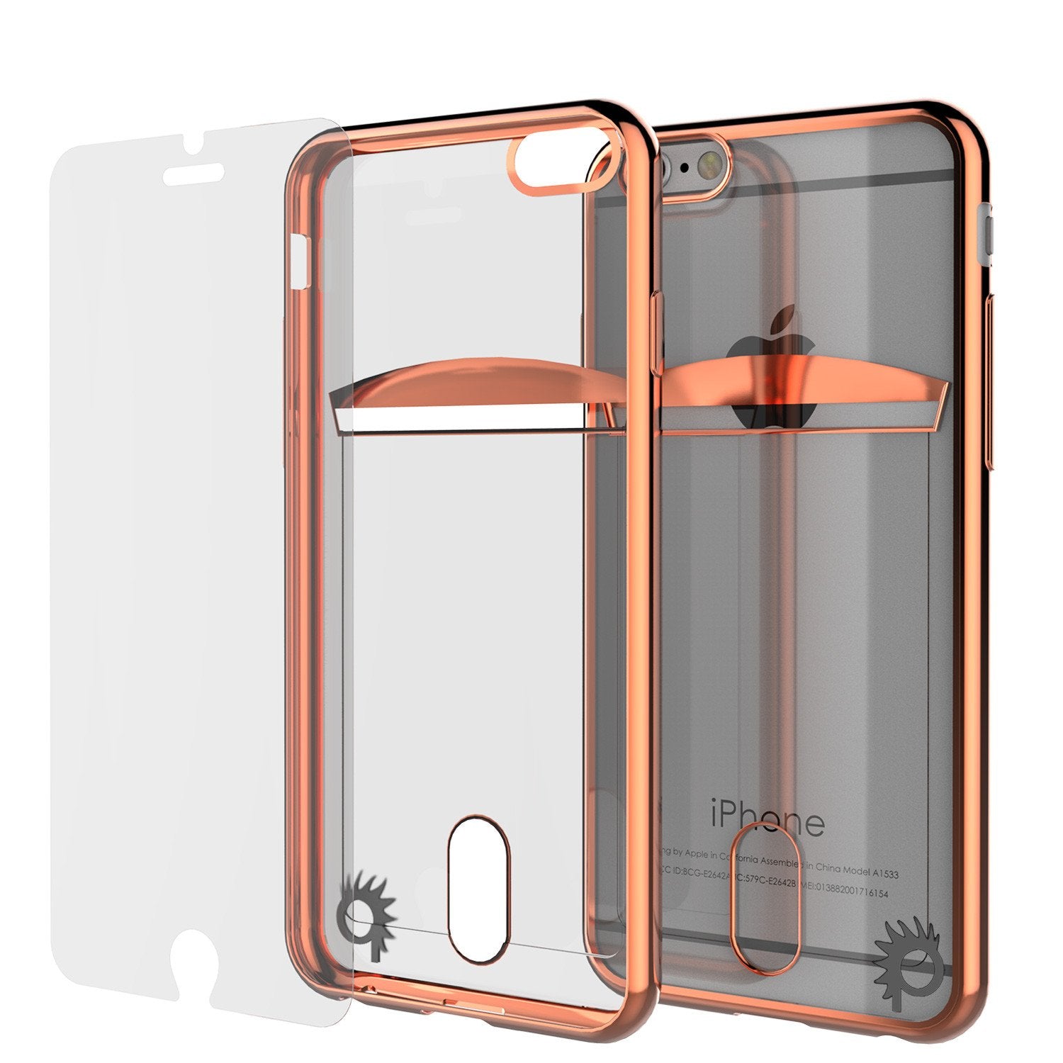 iPhone 6s/6 Case, PUNKCASE® LUCID Rose Gold Series | Card Slot | SHIELD Screen Protector | Ultra fit