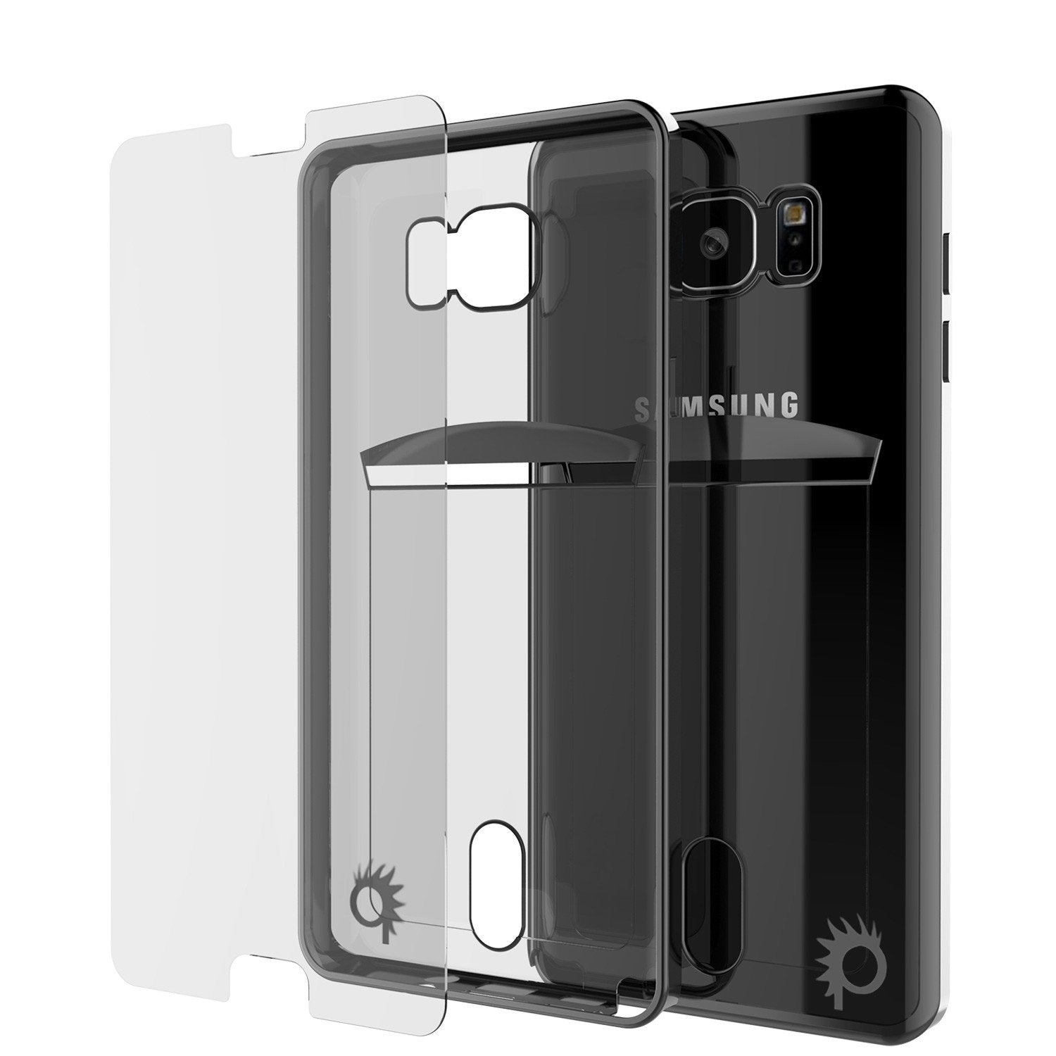 Galaxy Note 5 Case, Punkcase® Lucid Black Series Screen Protector