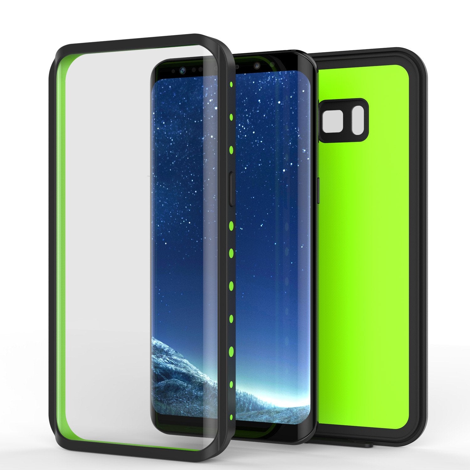 Galaxy S8 Plus Punkcase [StudStar Series] [Slim Fit], LIGHT GREEN
