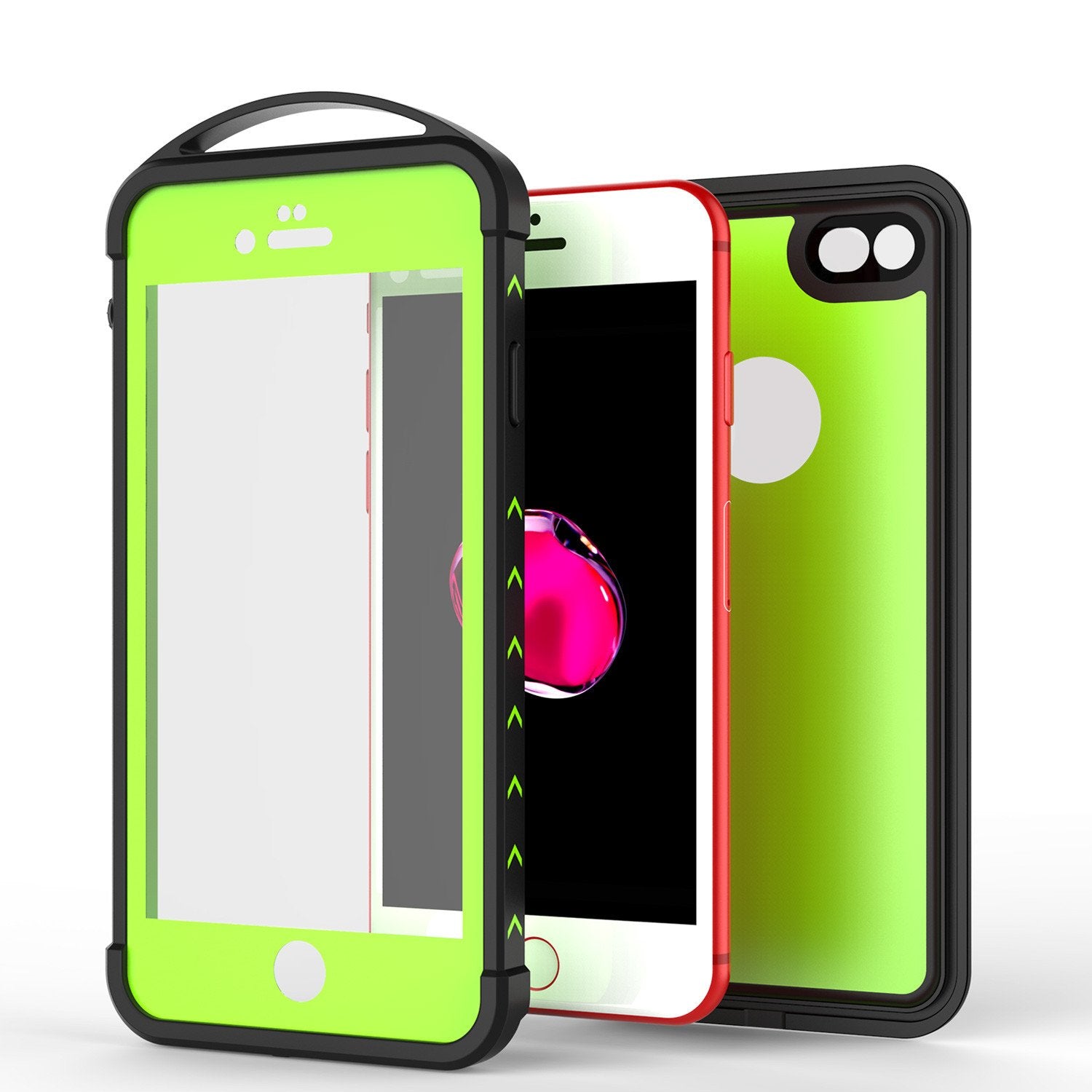 iPhone 7 Waterproof Case, Punkcase ALPINE Series, Light Green | Heavy Duty Armor Cover