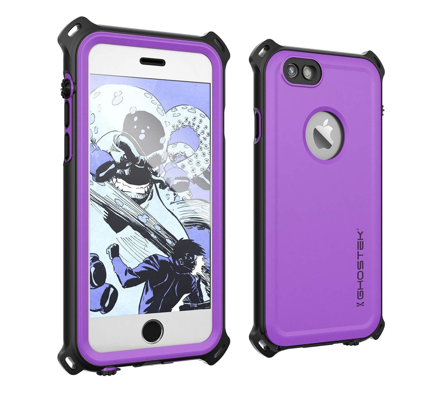 iPhone 6S/6 Waterproof Case, Ghostek® Nautical Purple Series| Underwater | Aluminum Frame