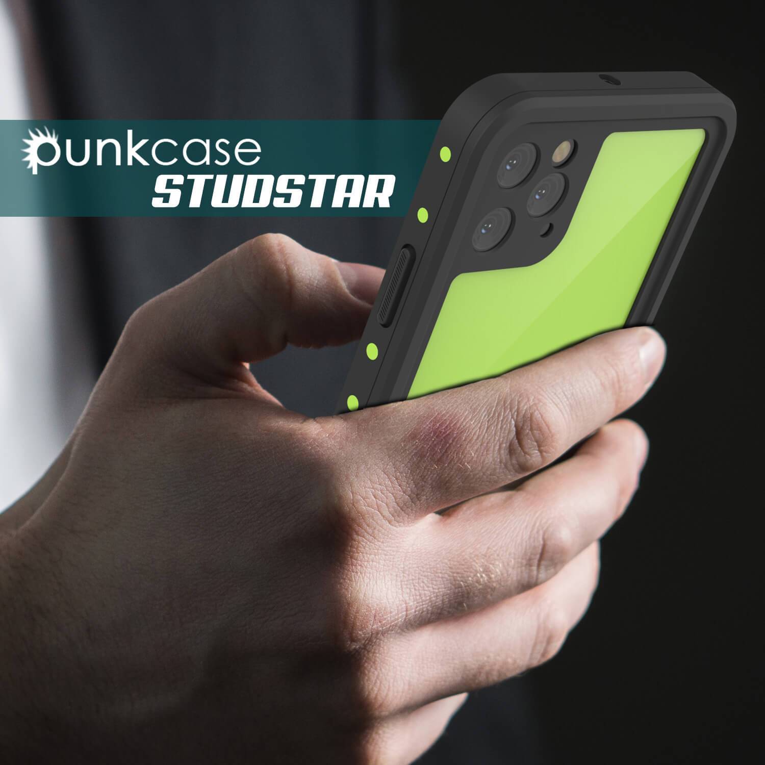 iPhone 11 Pro Max Waterproof IP68 Case, Punkcase [Light green] [StudStar Series] [Slim Fit] [Dirtproof]