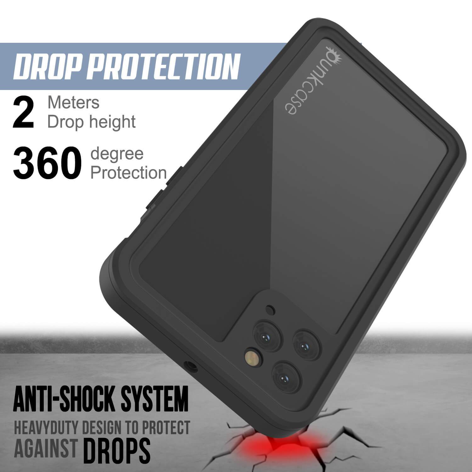iPhone 11 Pro Waterproof IP68 Case, Punkcase [Black] [StudStar Series] [Slim Fit]