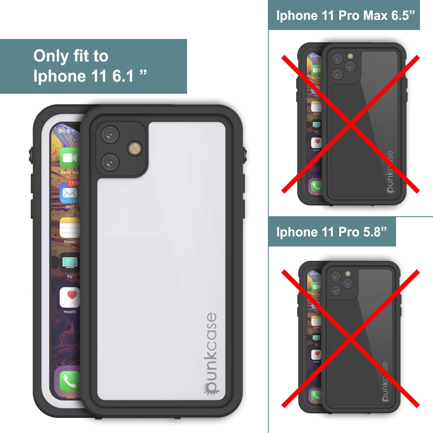 iPhone 11 Waterproof IP68 Case, Punkcase [White] [StudStar Series] [Slim Fit] [Dirtproof]