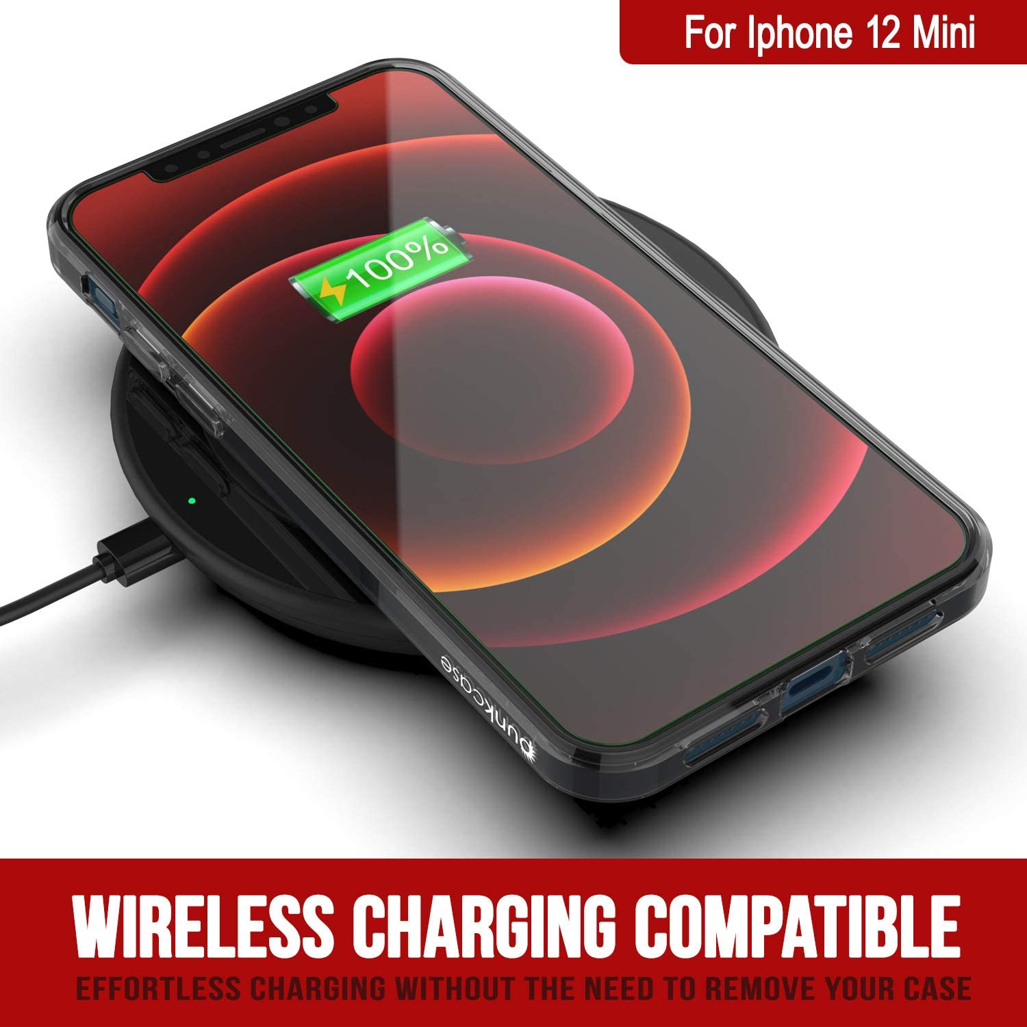 iPhone 12 Mini Case Punkcase® LUCID 2.0 Crystal Black Series w/ PUNK SHIELD Screen Protector | Ultra Fit