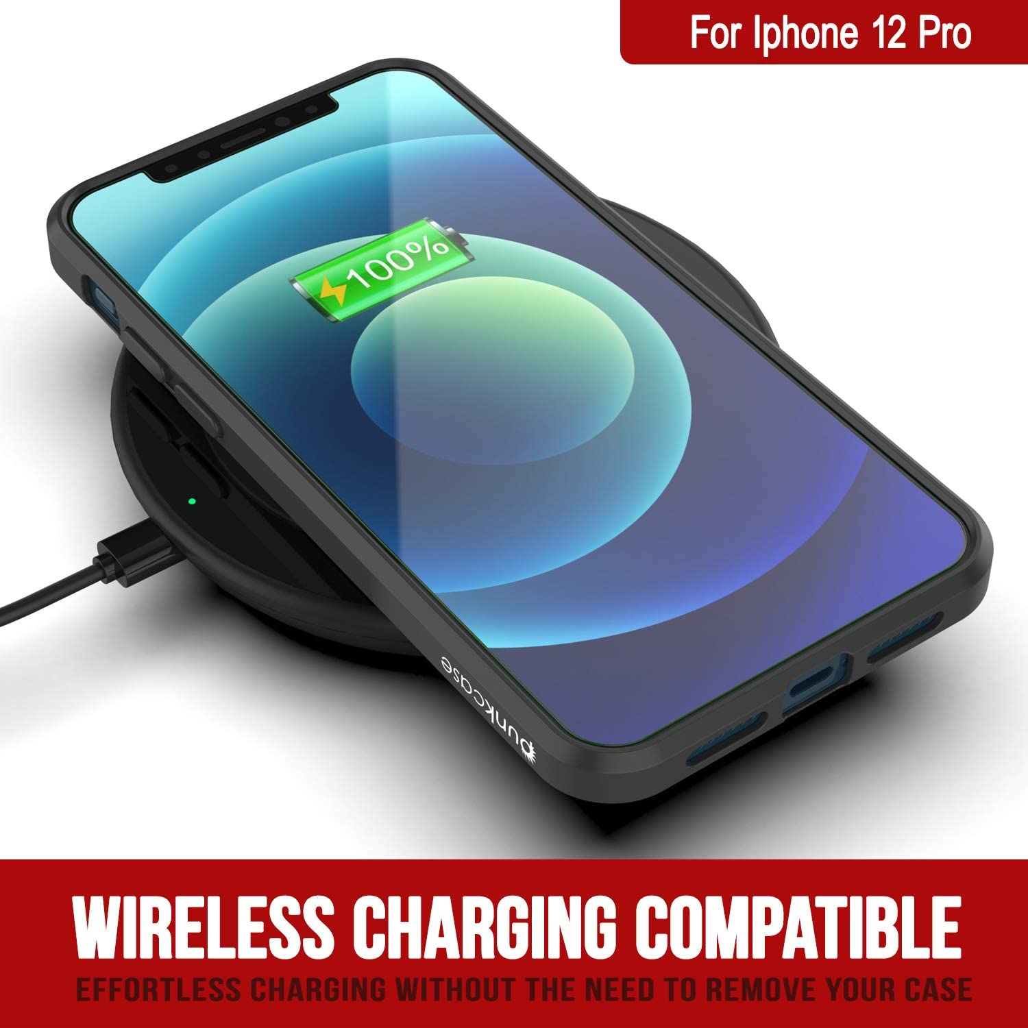 iPhone 12 Pro Case Punkcase® LUCID 2.0 Black Series w/ PUNK SHIELD Screen Protector | Ultra Fit