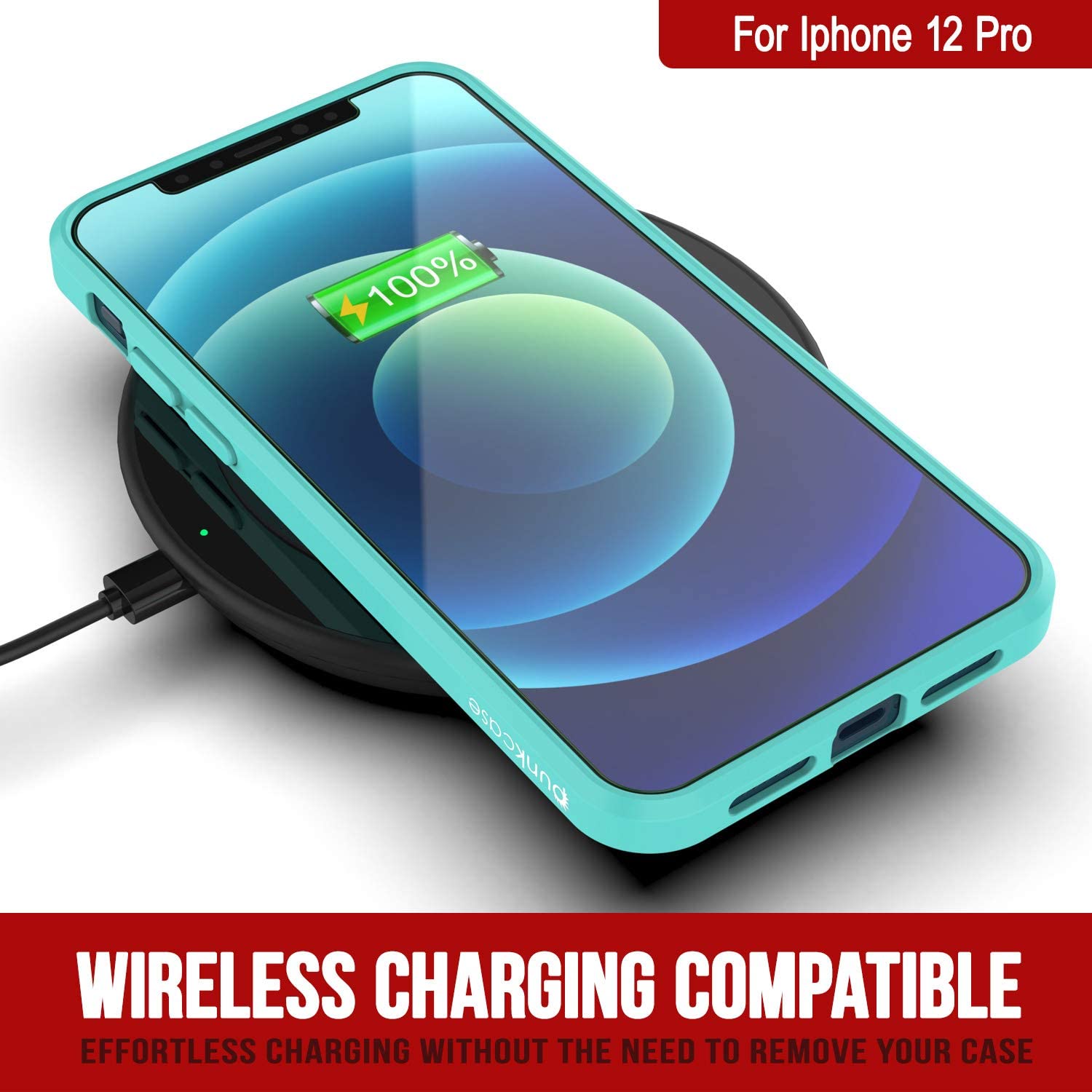 iPhone 12 Pro Case Punkcase® LUCID 2.0 Teal Series w/ PUNK SHIELD Screen Protector | Ultra Fit