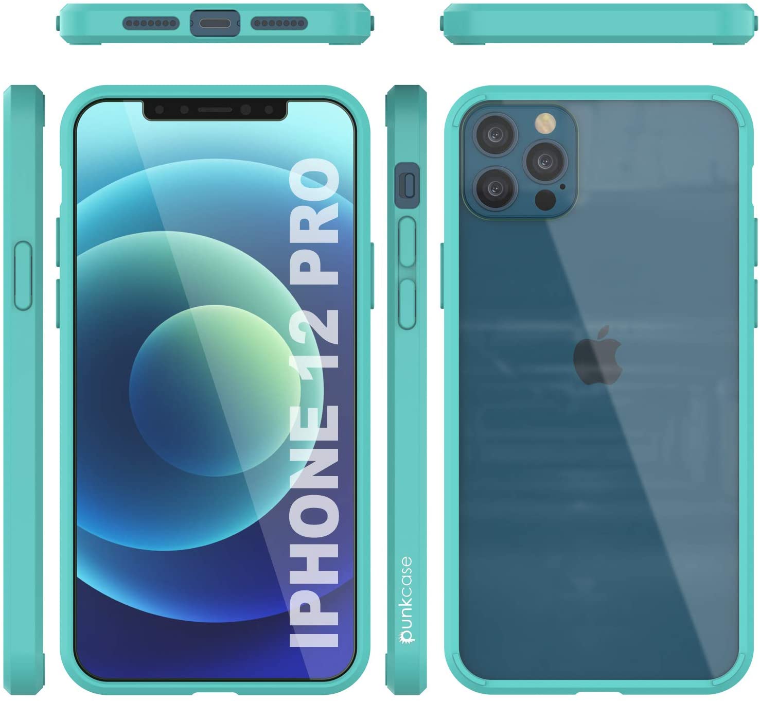 iPhone 12 Pro Case Punkcase® LUCID 2.0 Teal Series w/ PUNK SHIELD Screen Protector | Ultra Fit