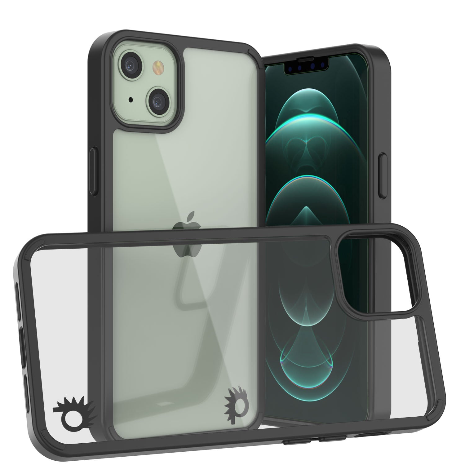 iPhone 13 Case Punkcase® LUCID 2.0 Black Series w/ PUNK SHIELD Screen Protector | Ultra Fit