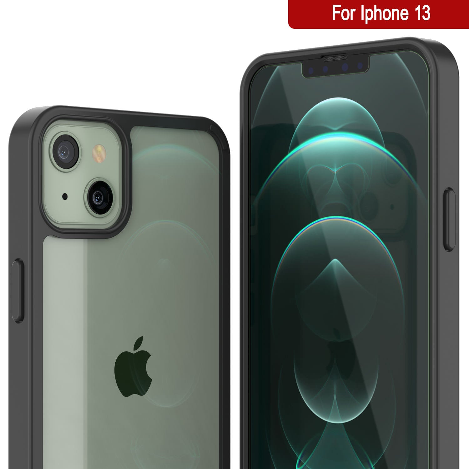 iPhone 13 Case Punkcase® LUCID 2.0 Black Series w/ PUNK SHIELD Screen Protector | Ultra Fit