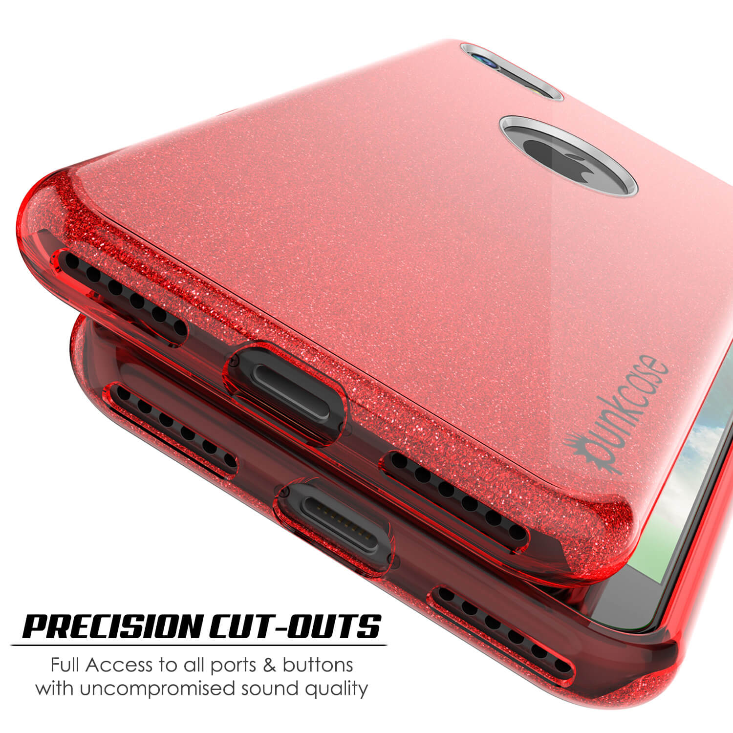 iPhone 6s/6 Case PunkCase Galactic Red Slim w/ Tempered Glass | Lifetime Warranty