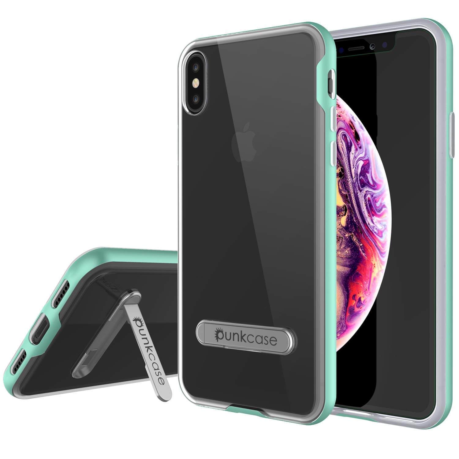 iPhone X Case, PUNKcase [LUCID 3.0 Series] [Slim Fit] Armor Cover w/ Integrated Screen Protector [Teal]