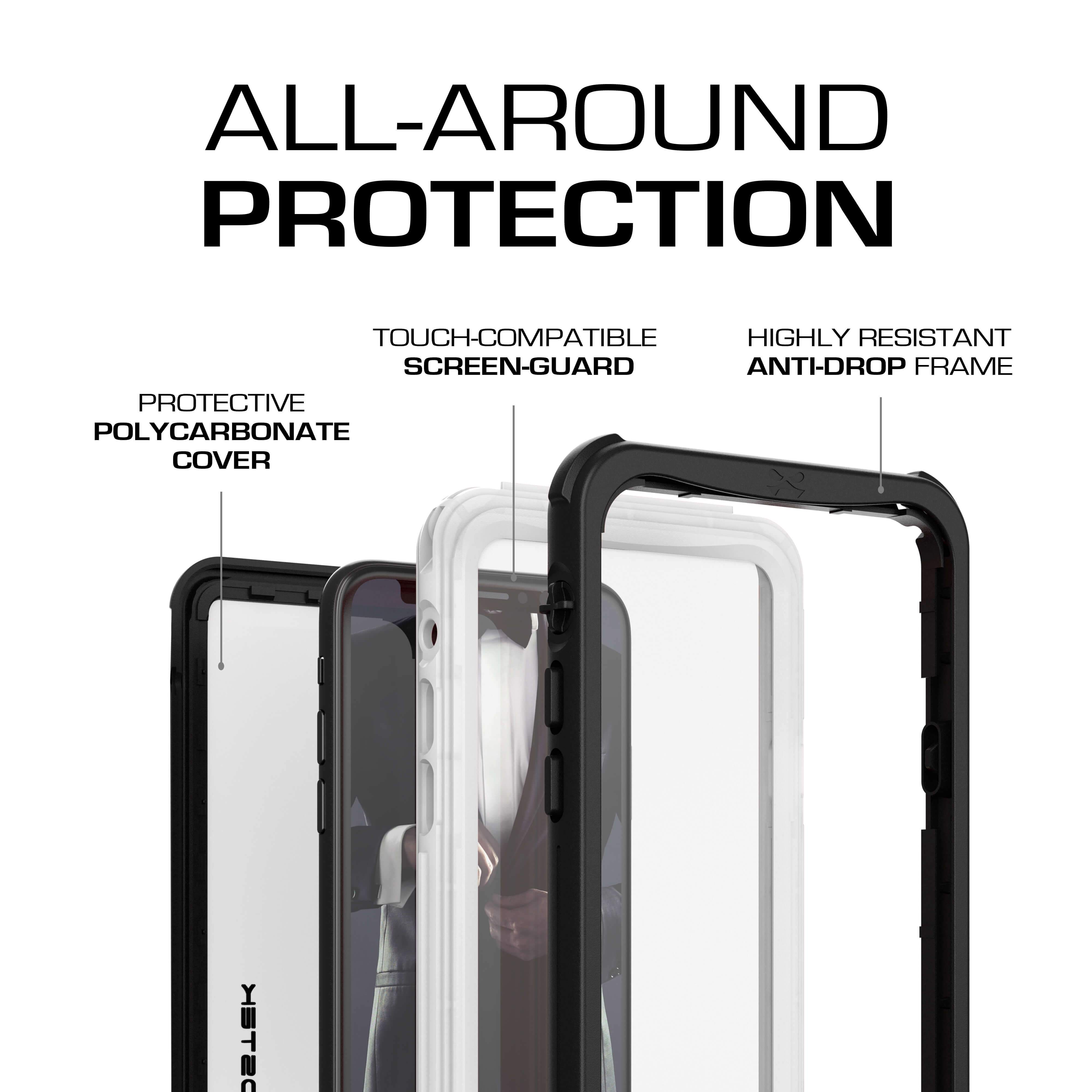 iPhone Xs  Case ,Ghostek Nautical Series  for iPhone Xs Rugged Heavy Duty Case | WHITE