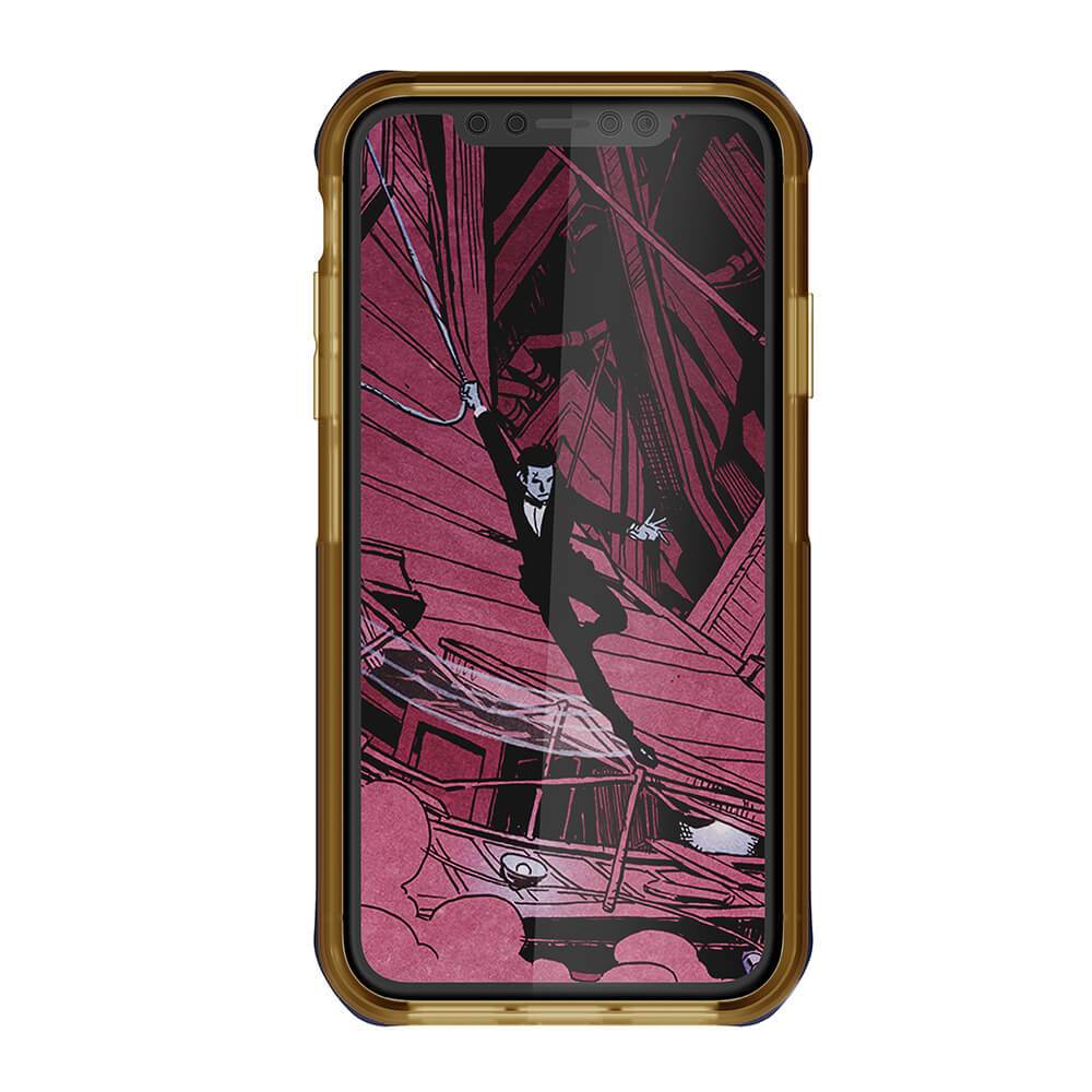 iPhone Xr Case, Ghostek Cloak 4 Series  for iPhone Xr / iPhone Pro Case | BLUE-GOLD